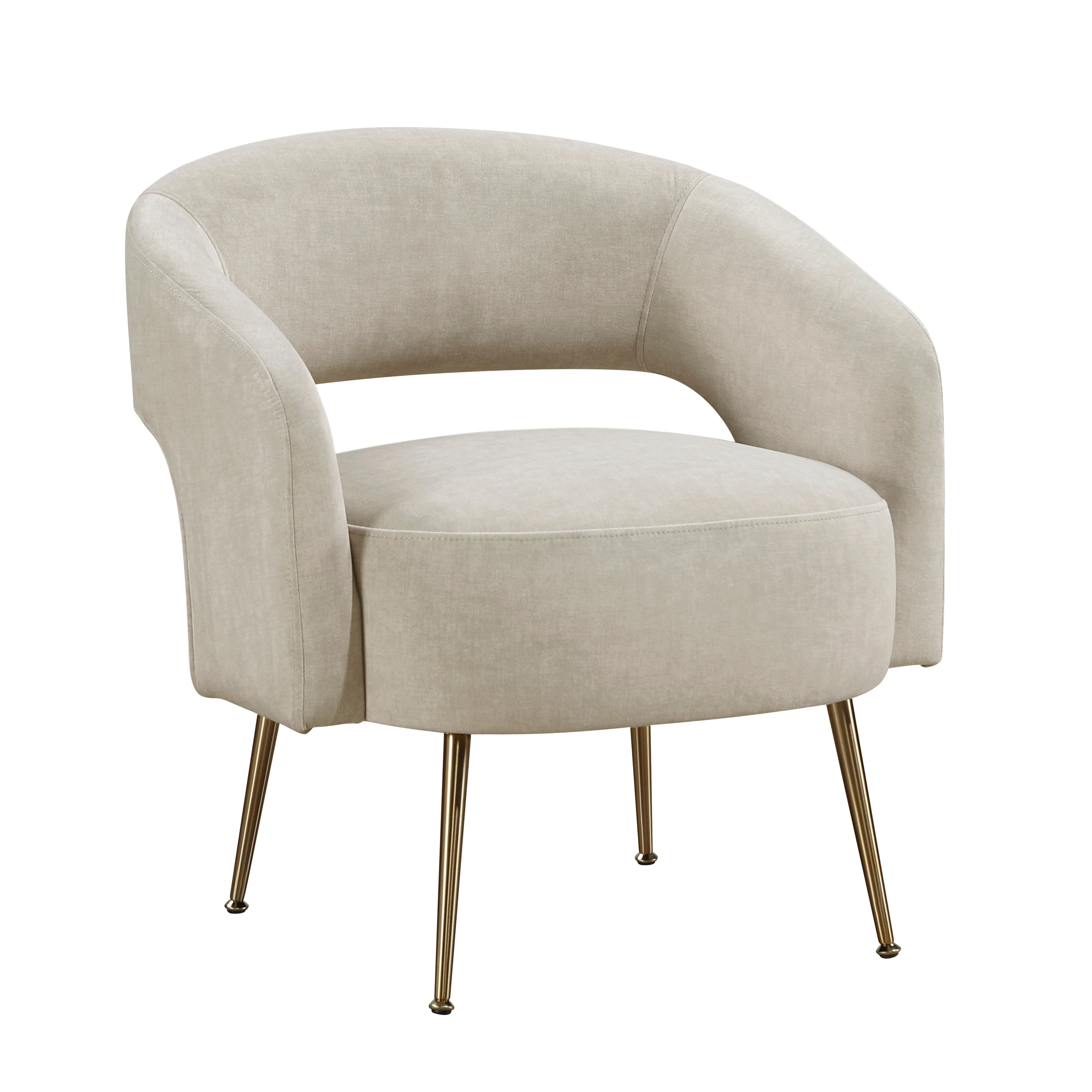 Roslyn Taupe Accent Chair - Image 2