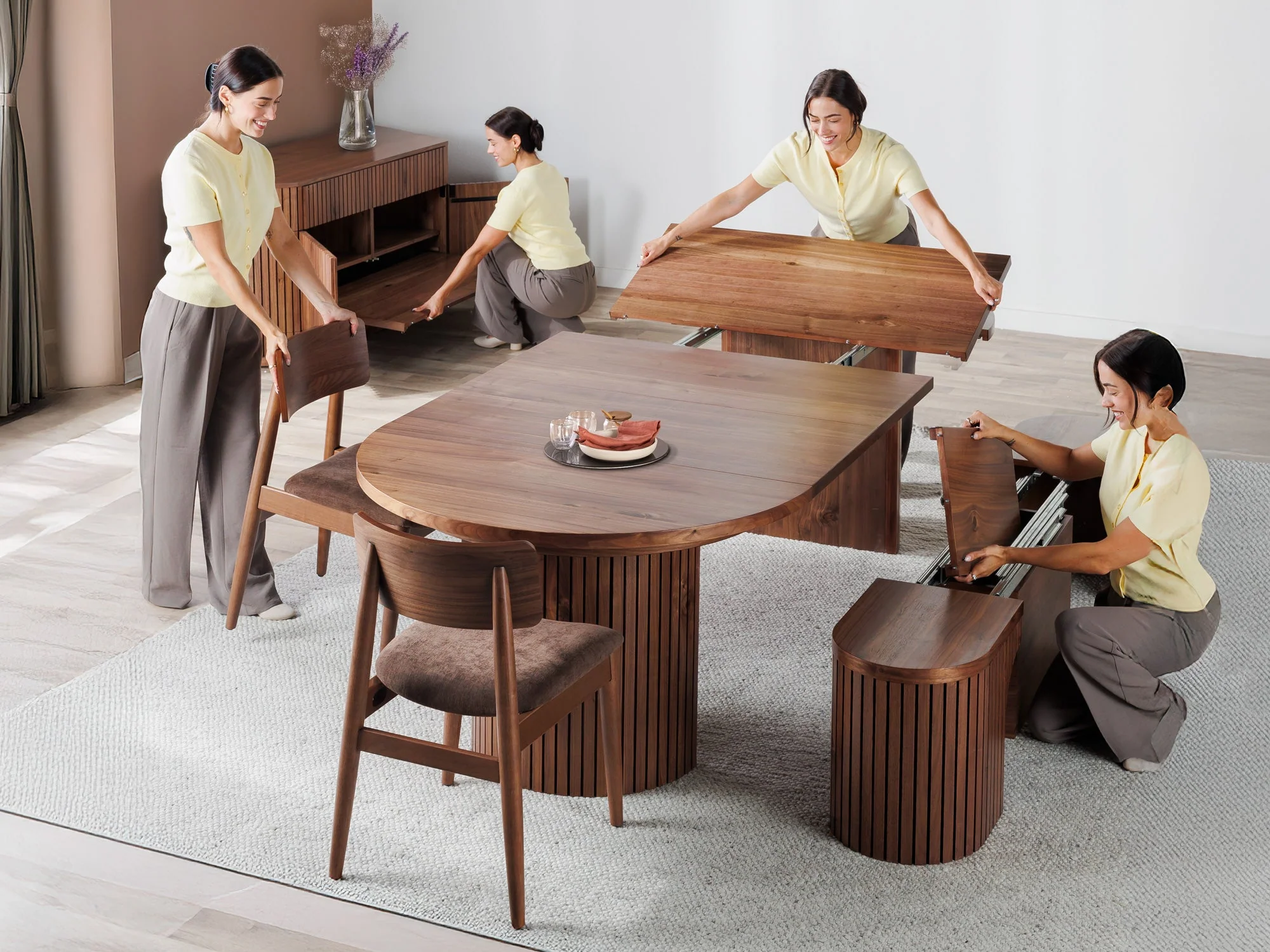 Transformer Round Dining Set - The Practical - Image 70