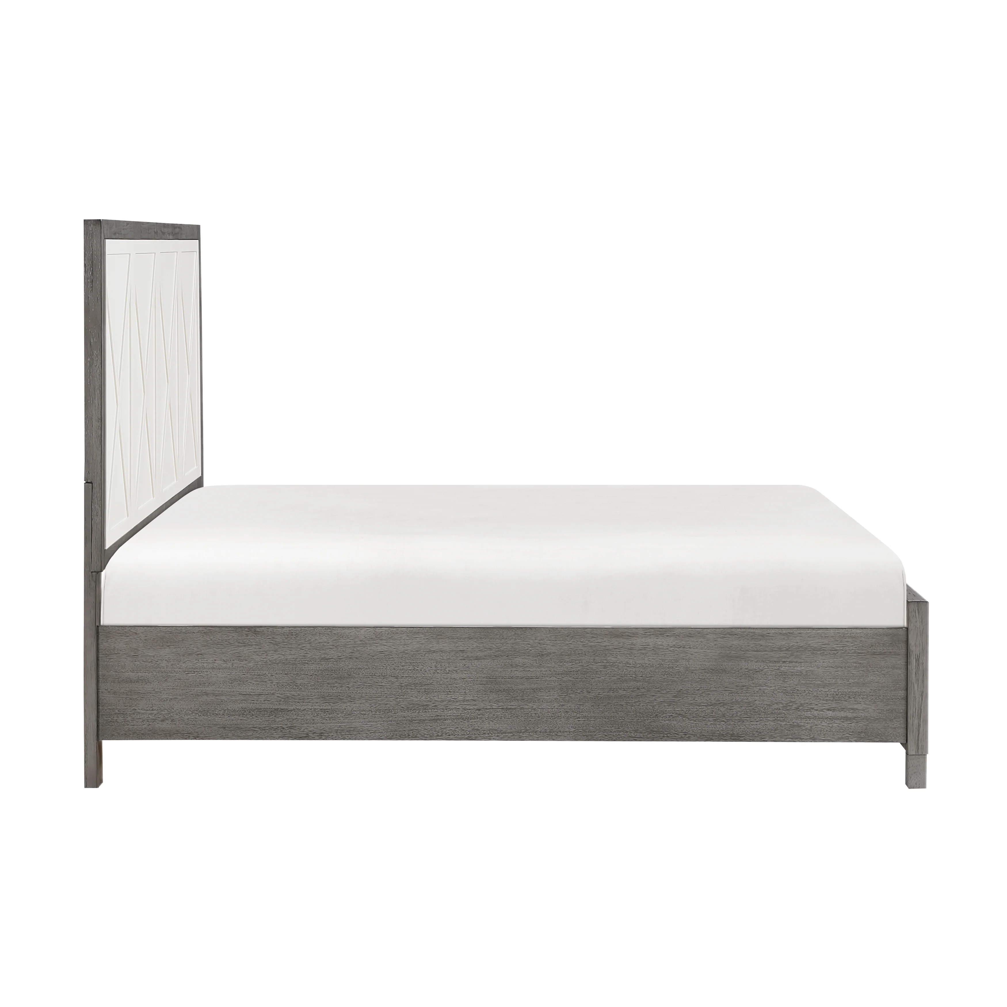 Rowan Ivory / Gray California King Platform Bed w/Footboard Storage - Image 5