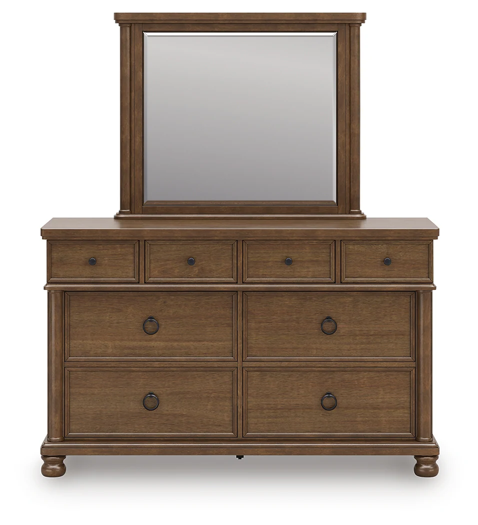Rowlenstown Brown Queen Poster Bed, Dresser and Mirror (Online Special Price) - Image 2