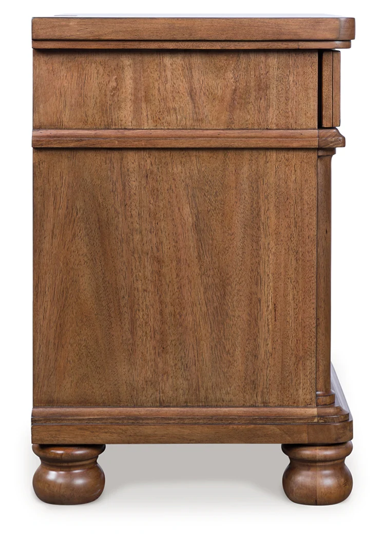 Rowlenstown Brown Three Drawer Night Stand - Image 4