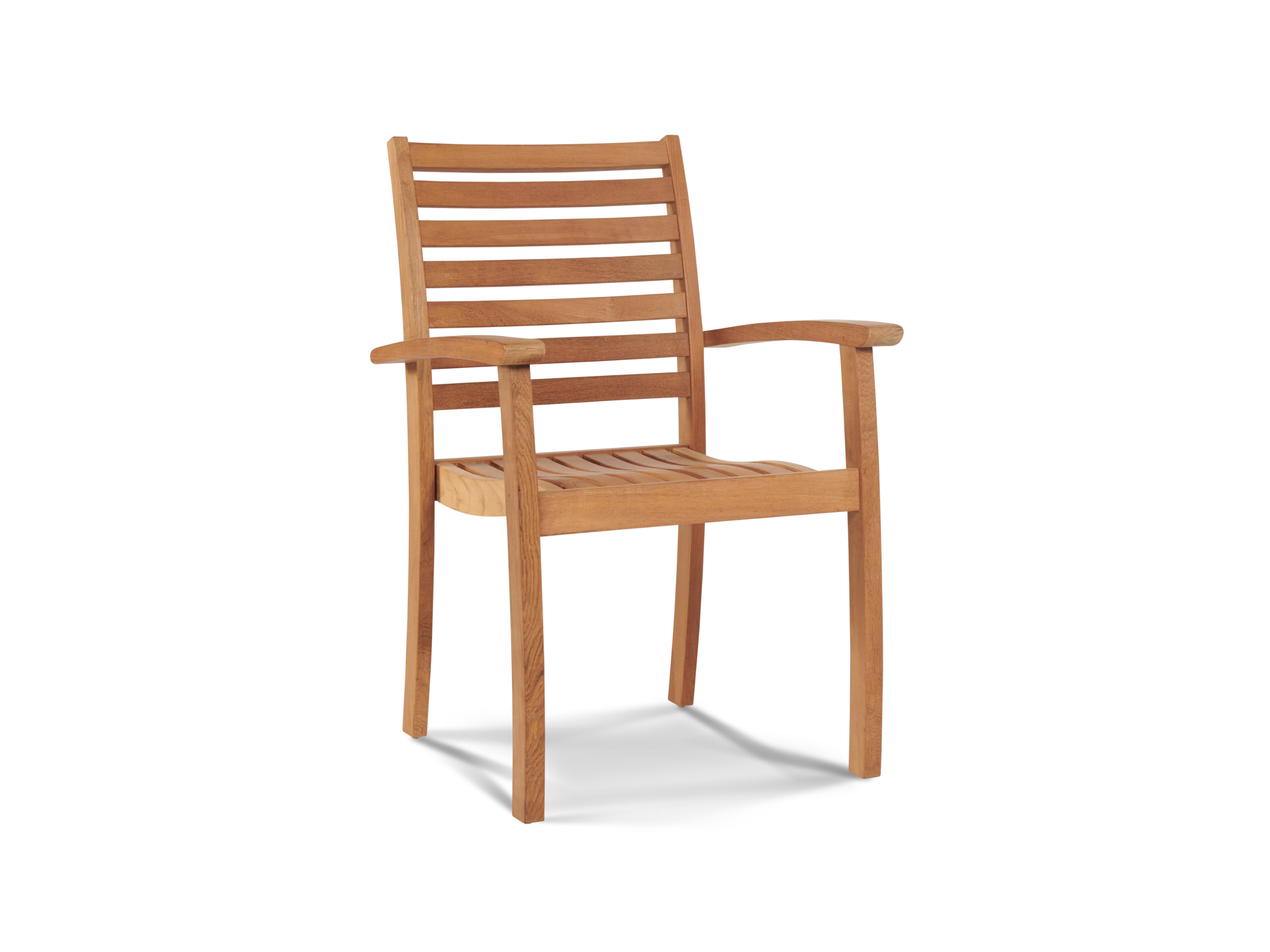 Royal Teak Outdoor Dining Stacking Armchair (Set of 4)