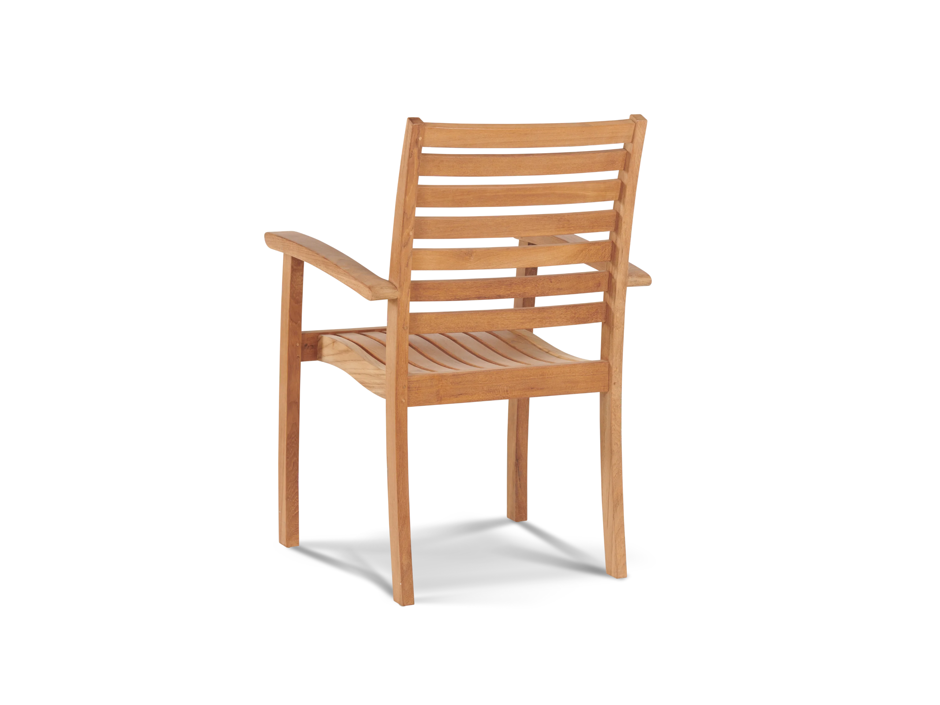 Royal Teak Outdoor Dining Stacking Armchair (Set of 4) - Image 2