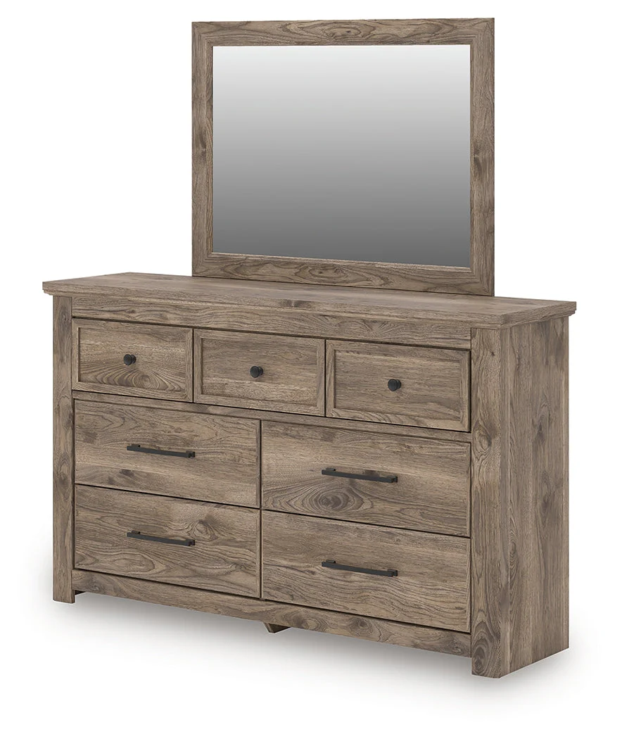 Rusticott Brown Dresser and Mirror (Online Special Price) - Image 4
