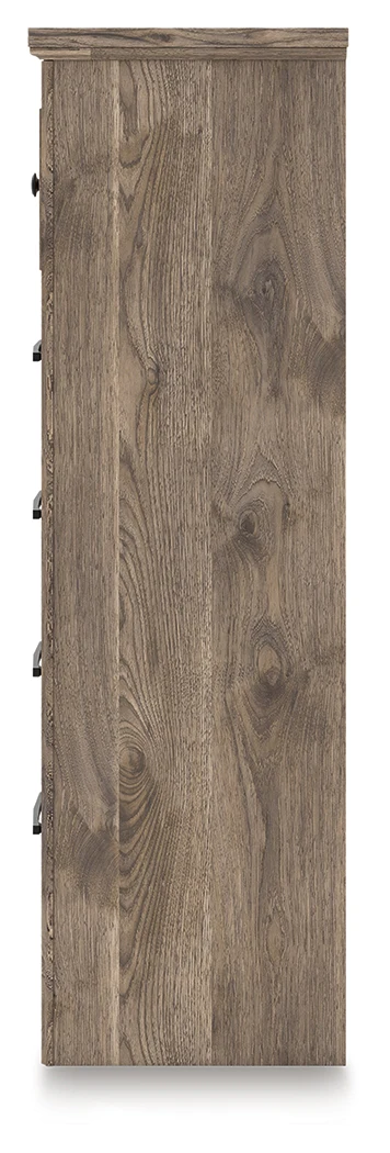 Rusticott Brown Five Drawer Chest - Image 7