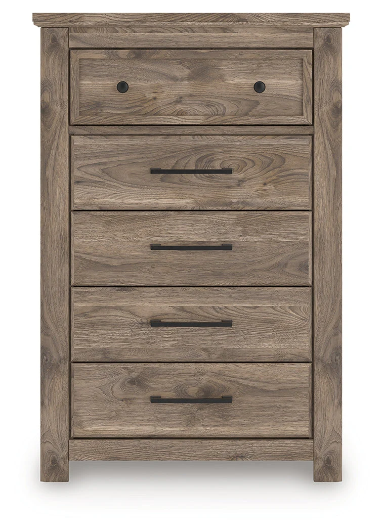 Rusticott Brown Five Drawer Chest (Online Special Price) - Image 3