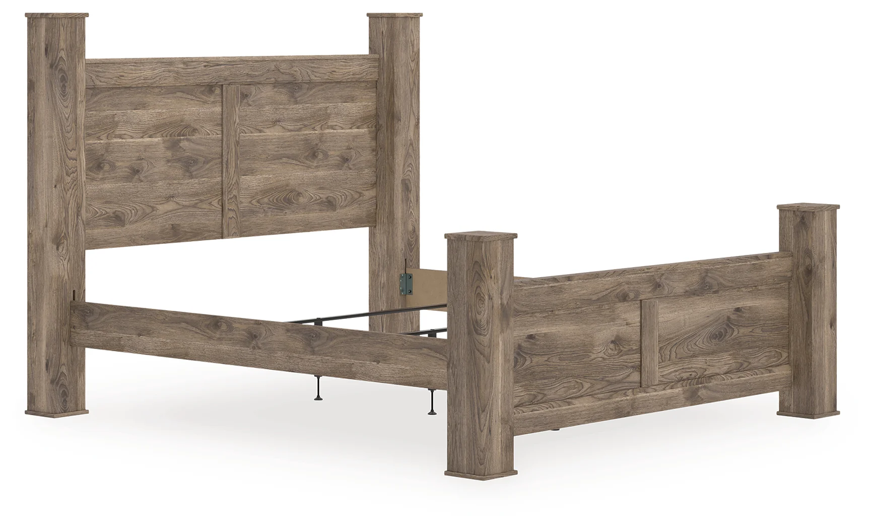 Rusticott Brown King Poster Bed - Image 2