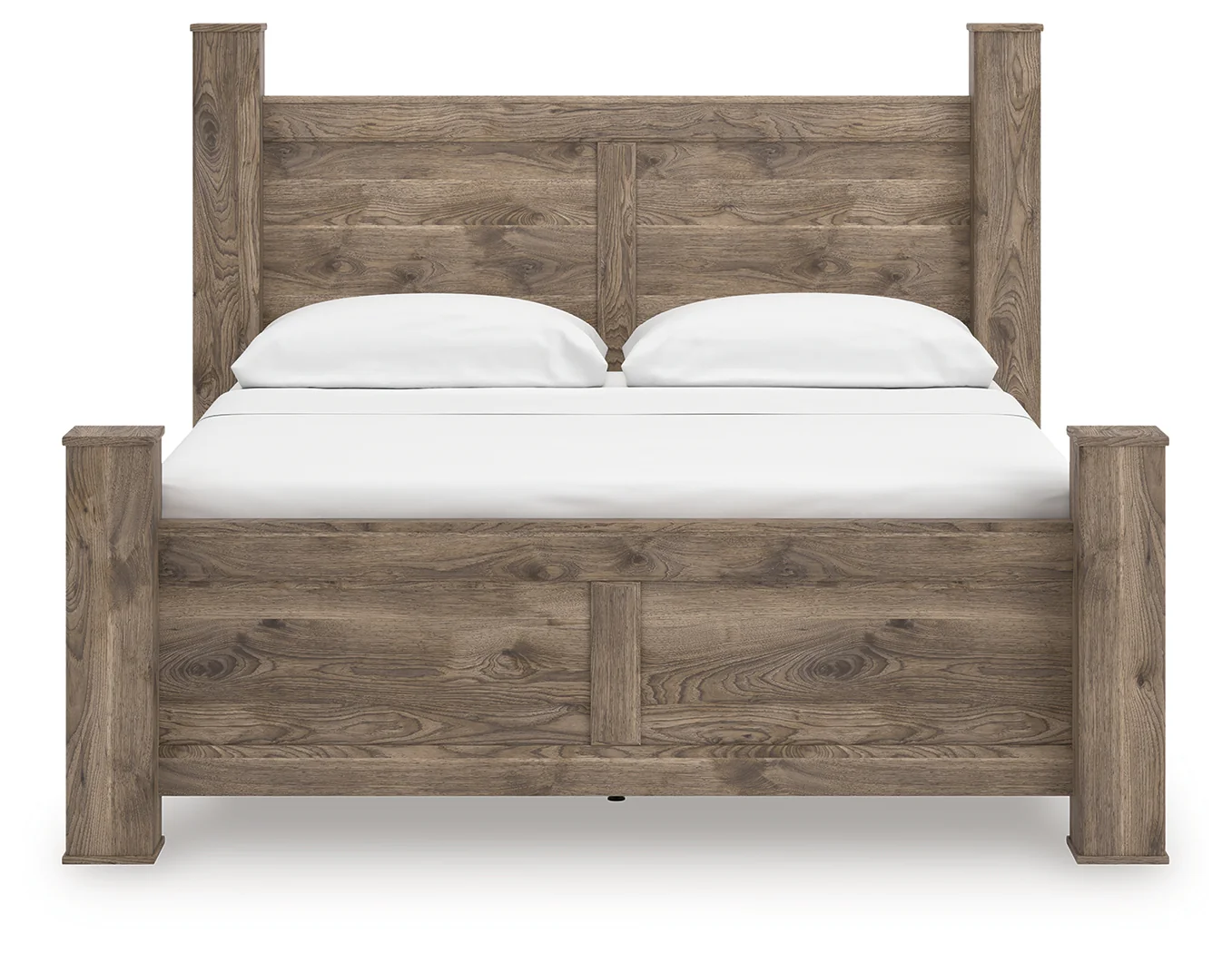 Rusticott Brown King Poster Bed - Image 3