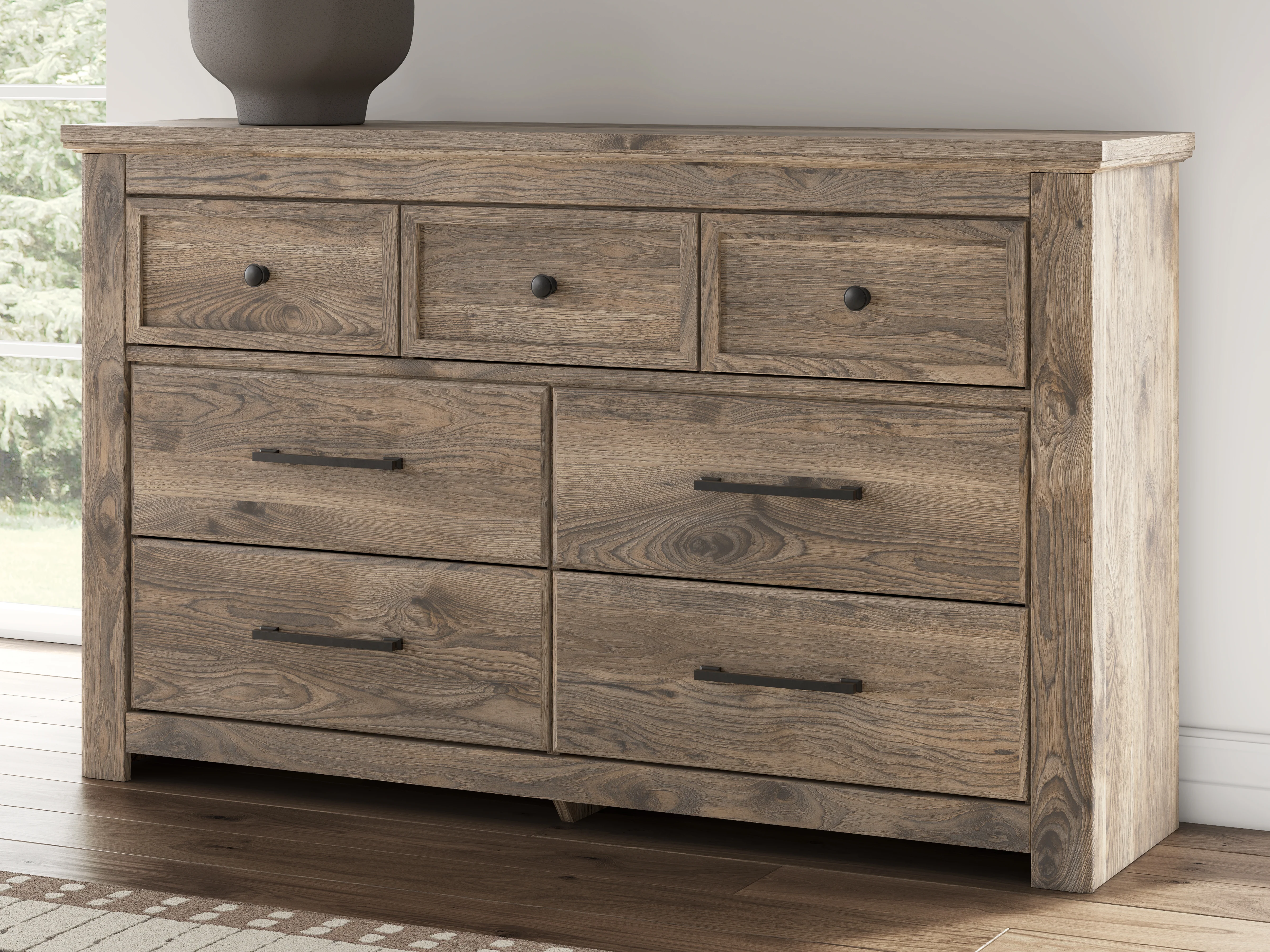 Rusticott Brown Queen Panel Bed, Dresser and Nightstand (Online Special Price) - Image 24