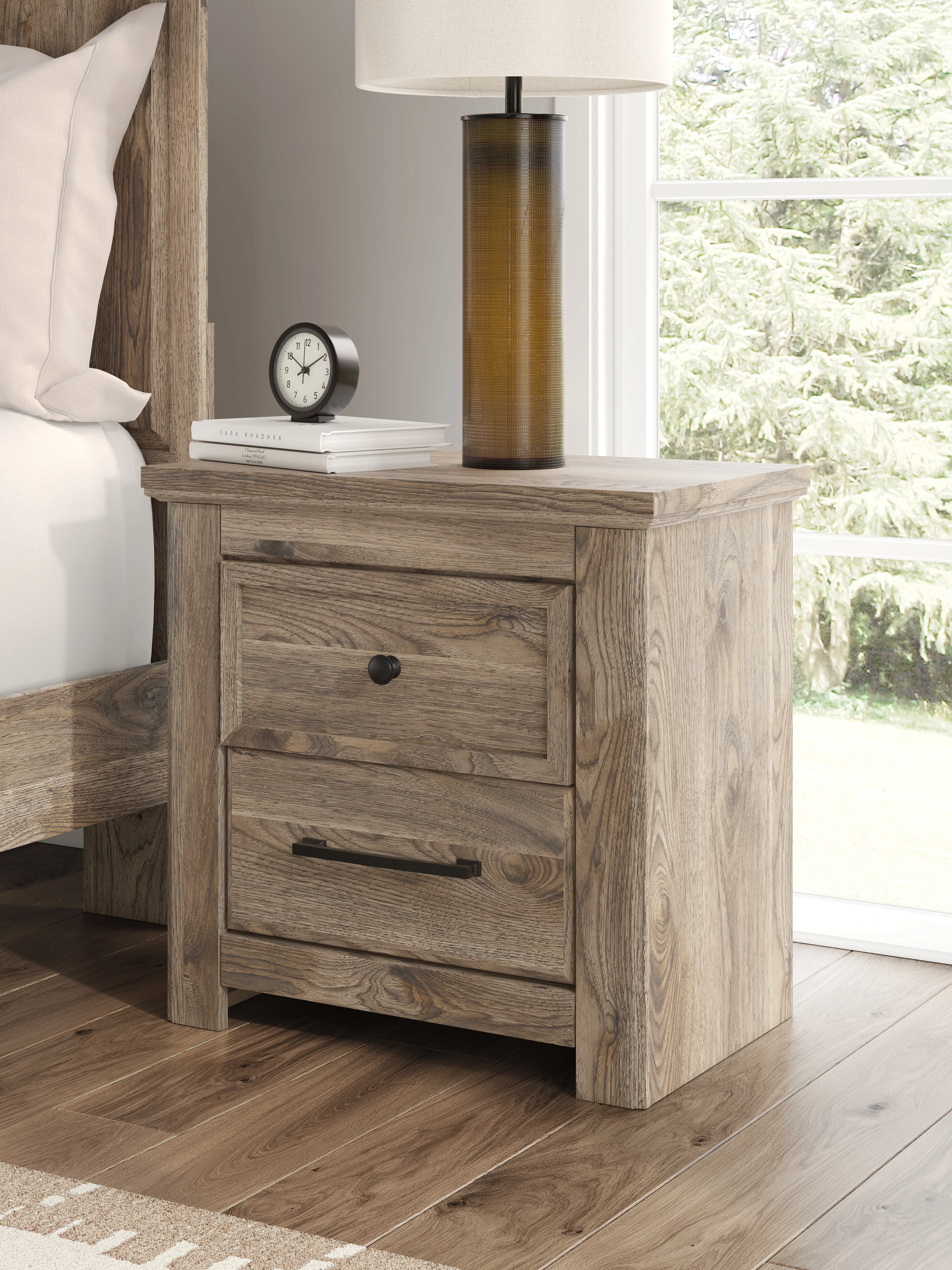 Rusticott Brown Queen Panel Bed, Dresser and Nightstand - Image 26
