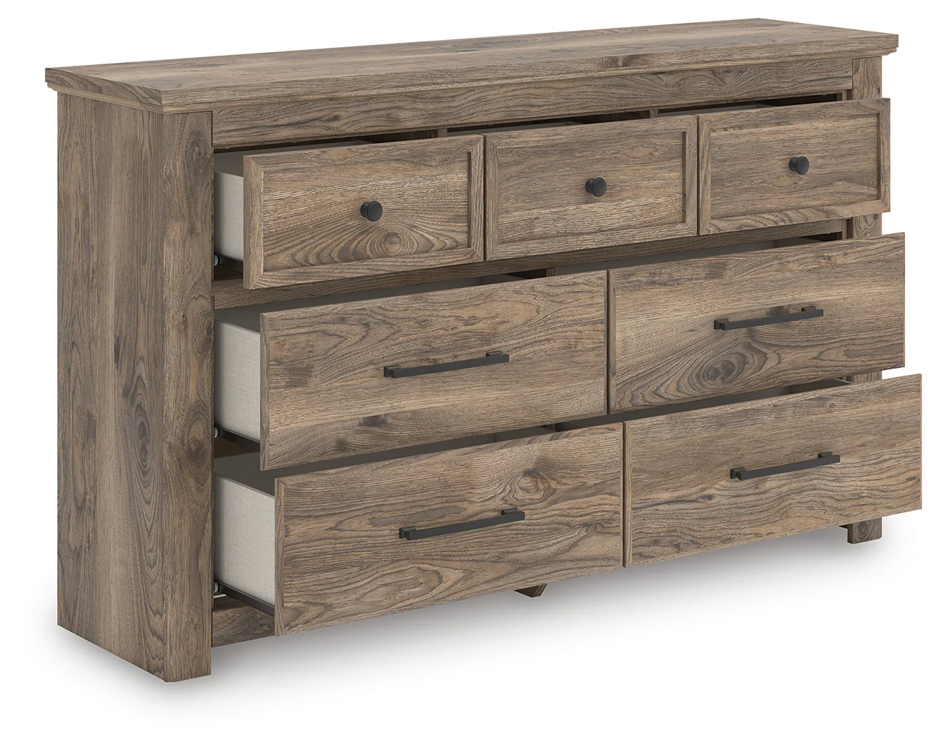 Rusticott Brown Queen Panel Bed, Dresser and Nightstand - Image 4