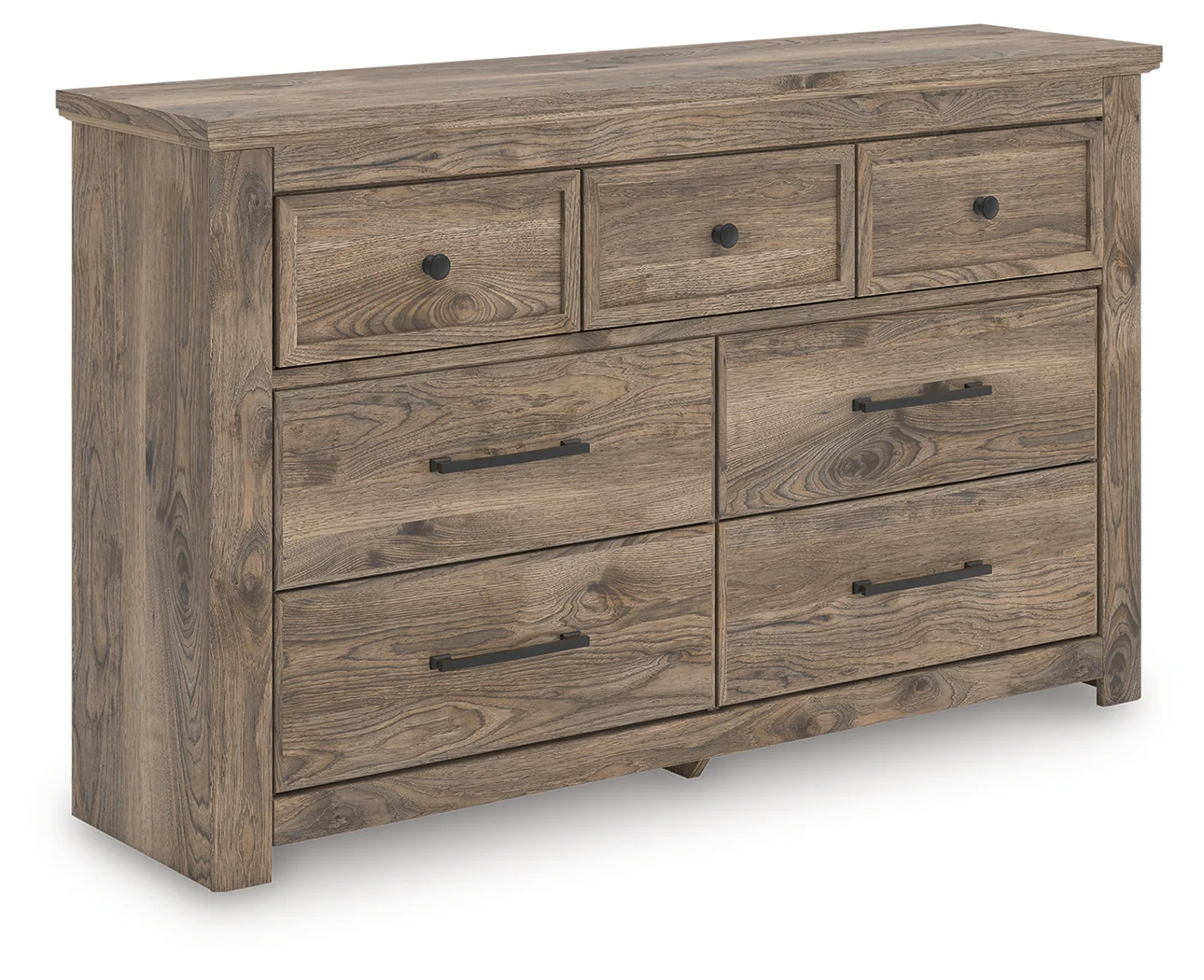 Rusticott Brown Queen Poster Bed, Dresser and Nightstand - Image 3