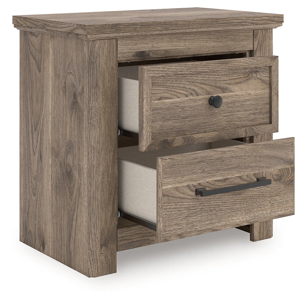 Rusticott Brown Two Drawer Night Stand (Online Special Price) - Image 2