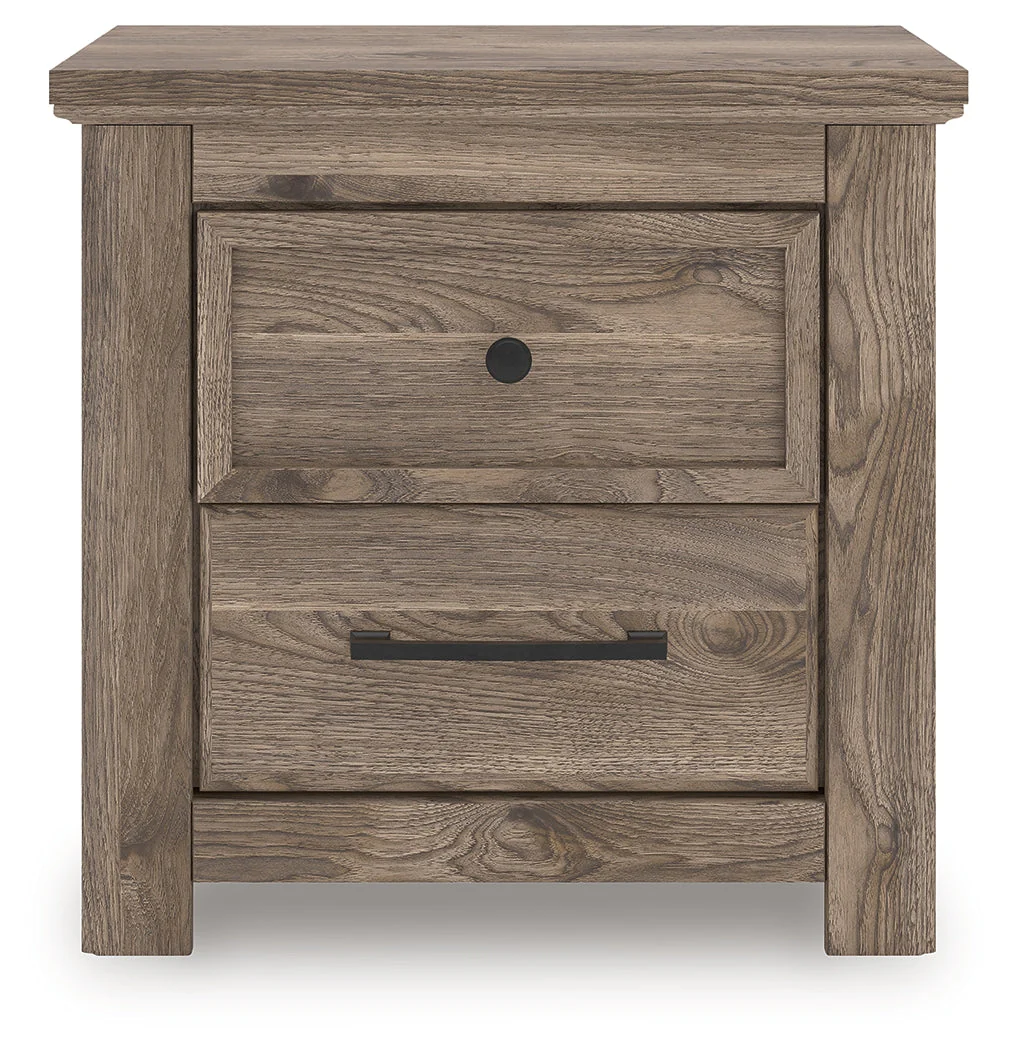 Rusticott Brown Two Drawer Night Stand (Online Special Price) - Image 3
