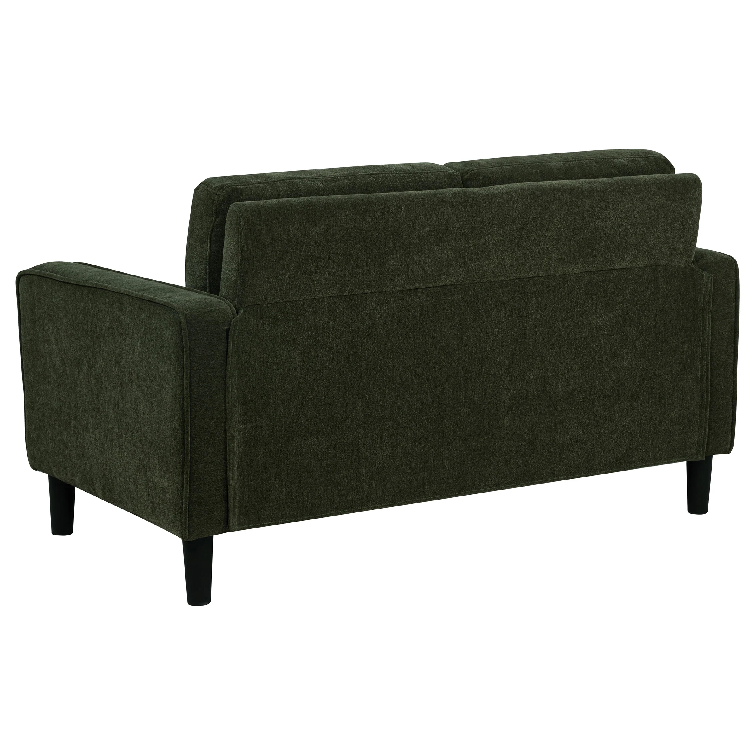 Ruth Matcha Green 2-piece Fabric Upholstered Track Arm Sofa and Loveseat - Image 10