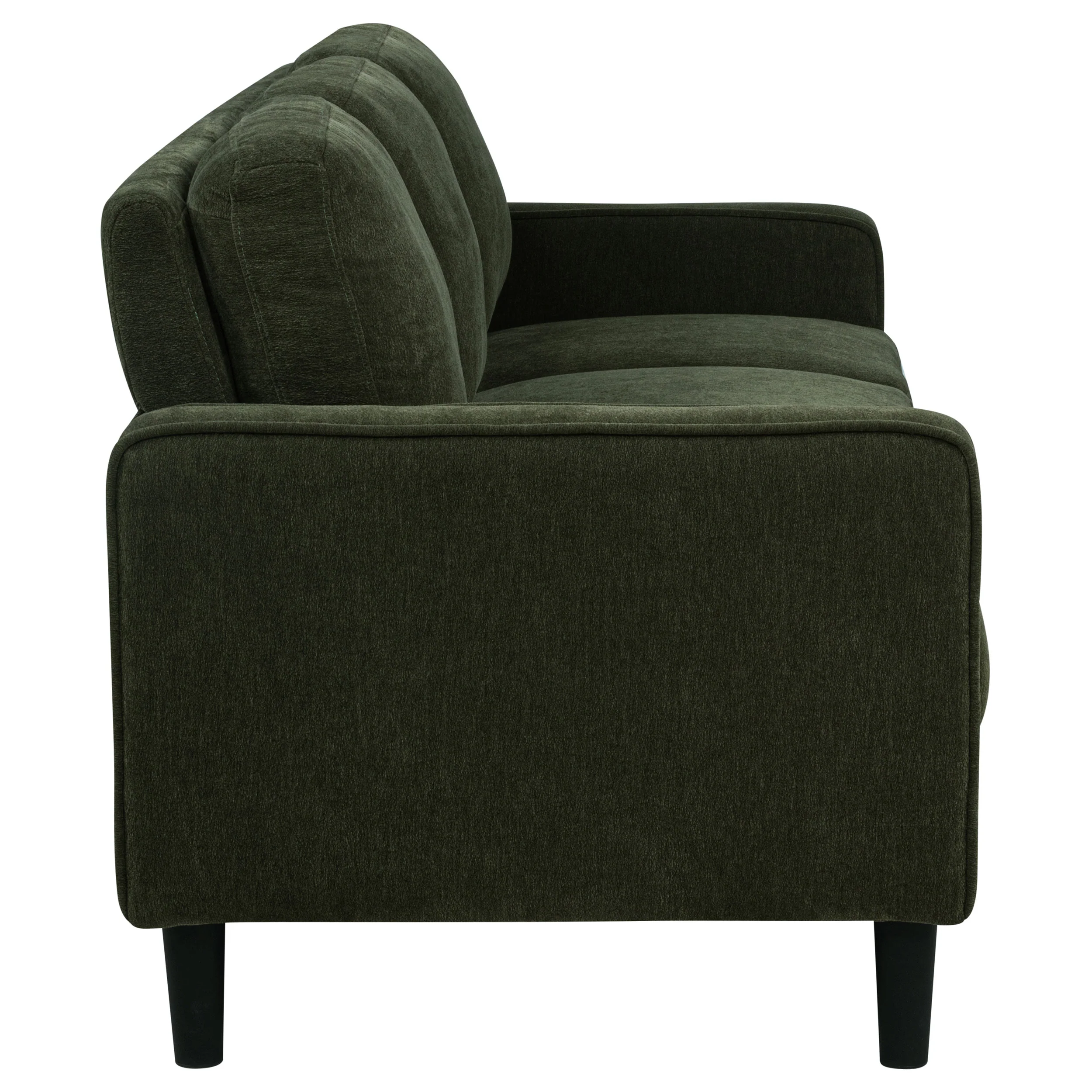 Ruth Matcha Green 2-piece Fabric Upholstered Track Arm Sofa and Loveseat - Image 6