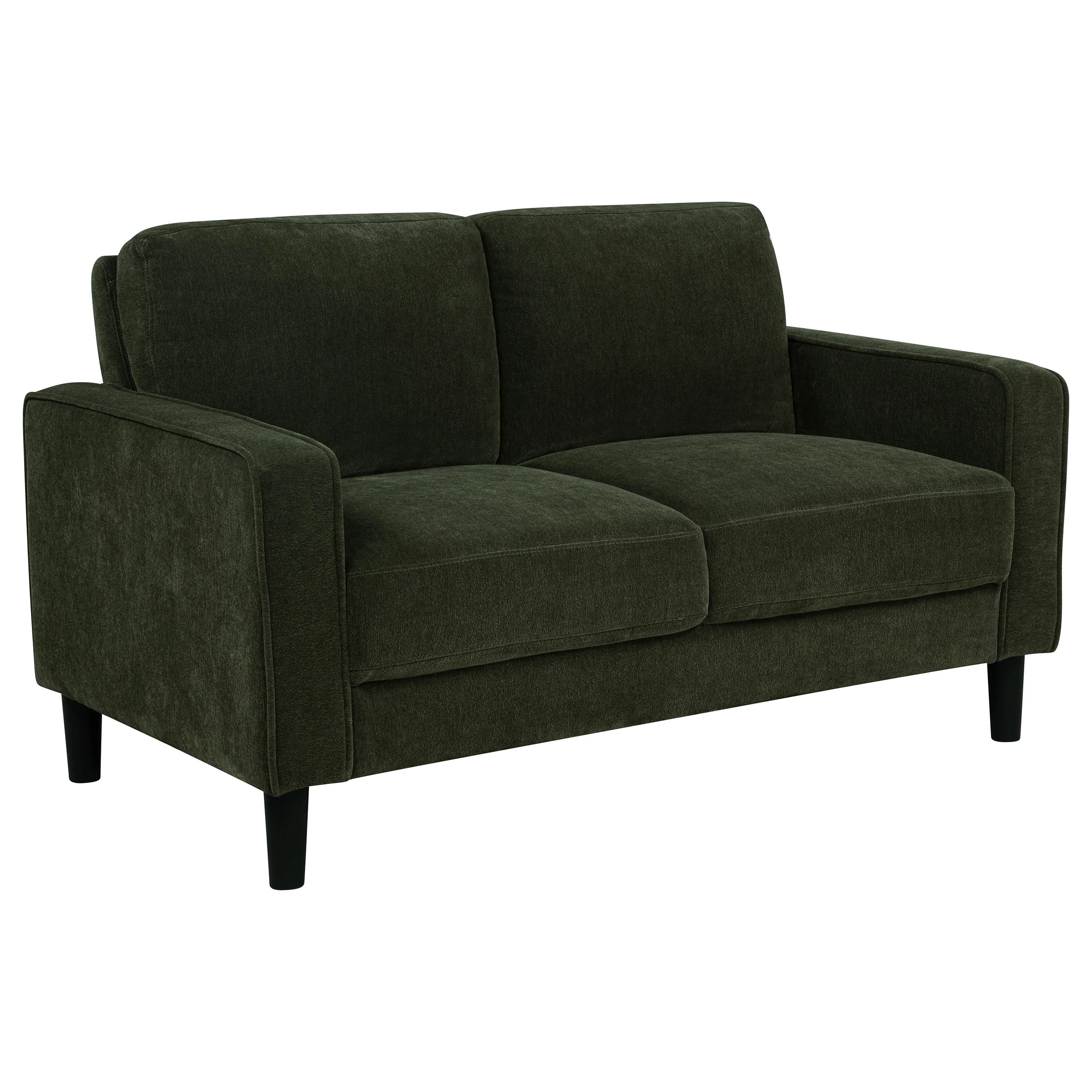 Ruth Matcha Green 2-piece Fabric Upholstered Track Arm Sofa and Loveseat - Image 8