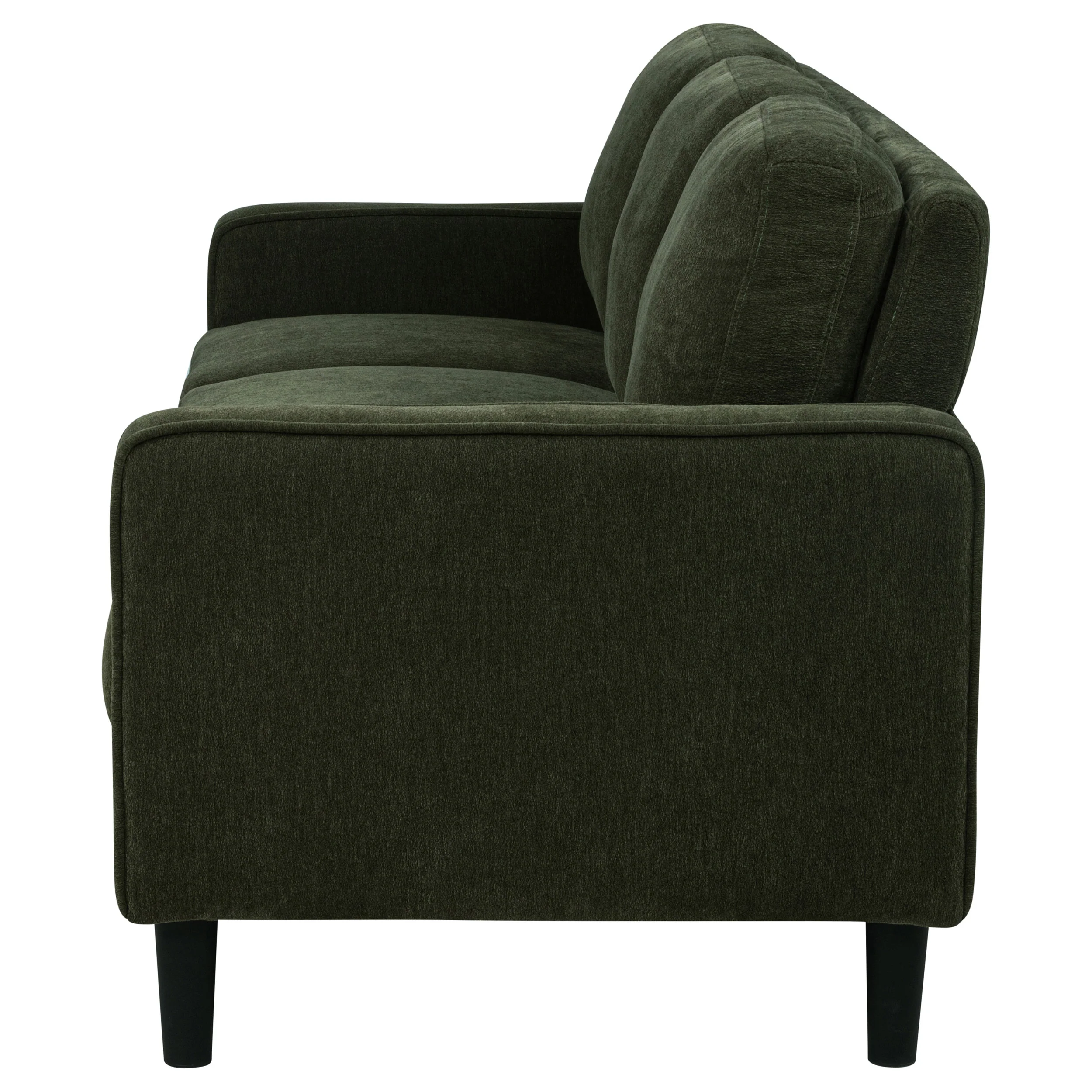 Ruth Matcha Green 77-inch Fabric Upholstered Track Arm Sofa - Image 5