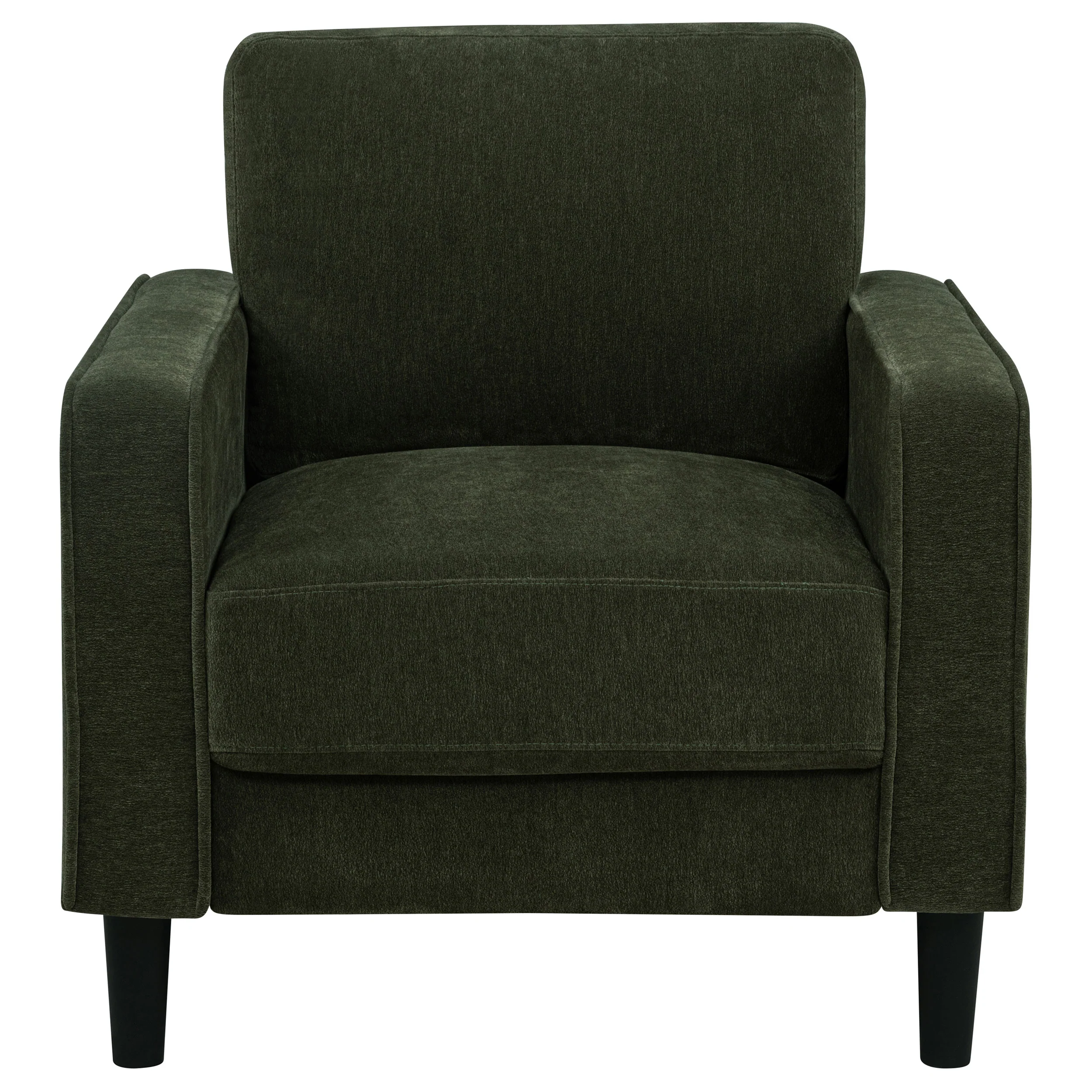 Ruth Matcha Green Fabric Upholstered Track Arm Accent Chair - Image 3