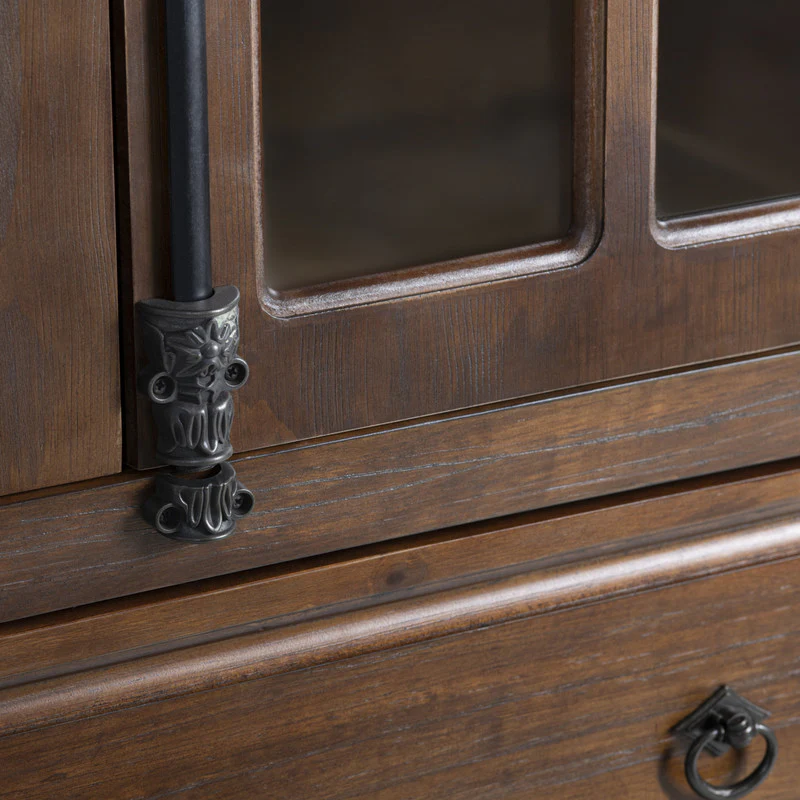 Rutherford Brown/Brown Curio Cabinet - Image 4