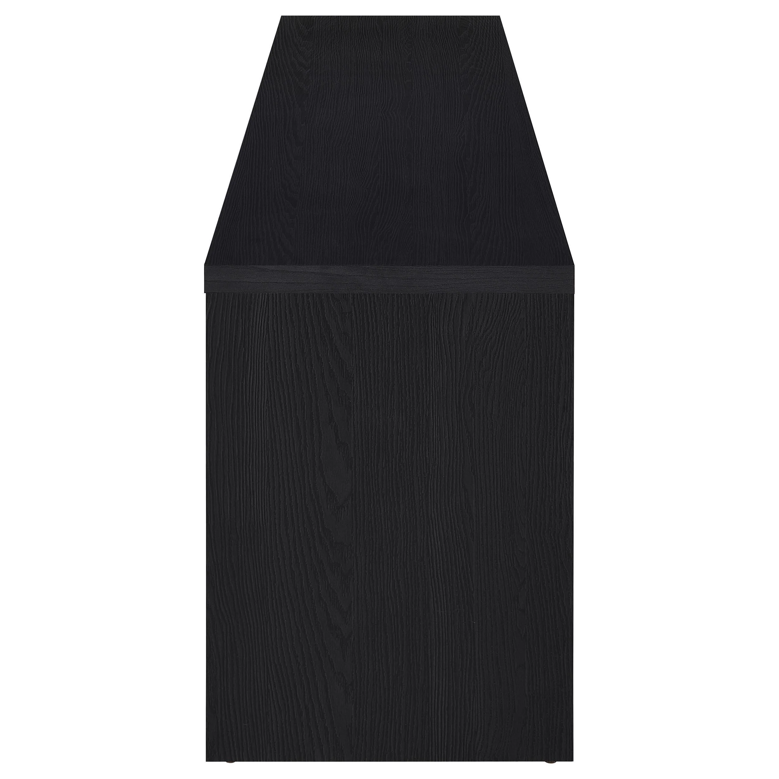 Rutland Black 78-inch 3-drawer TV Stand Media Console - Image 6