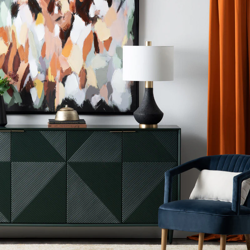 Ryder Black/Gold Table Lamp - Image 2