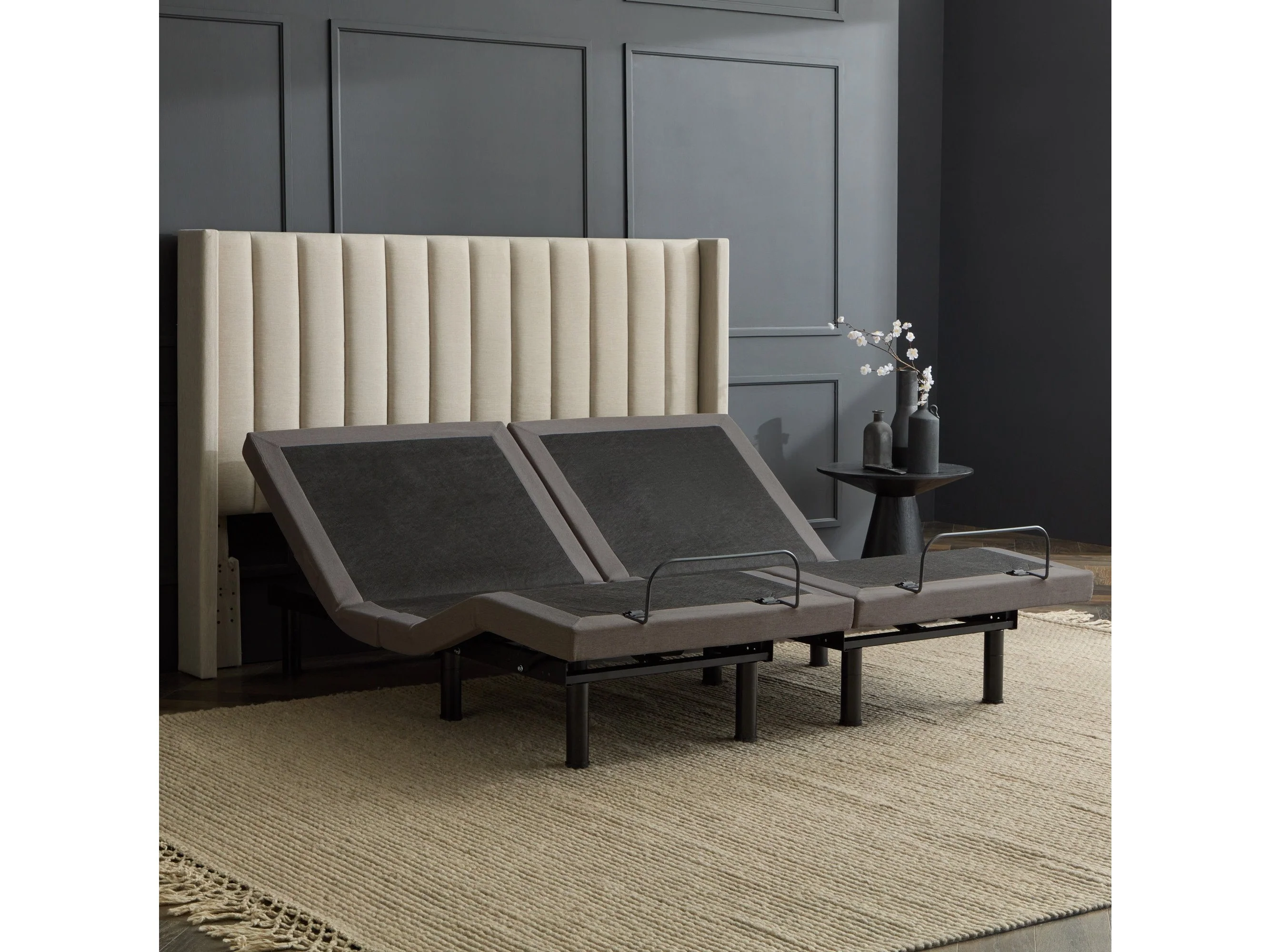 S655  Charcoal Split King Adjustable Base