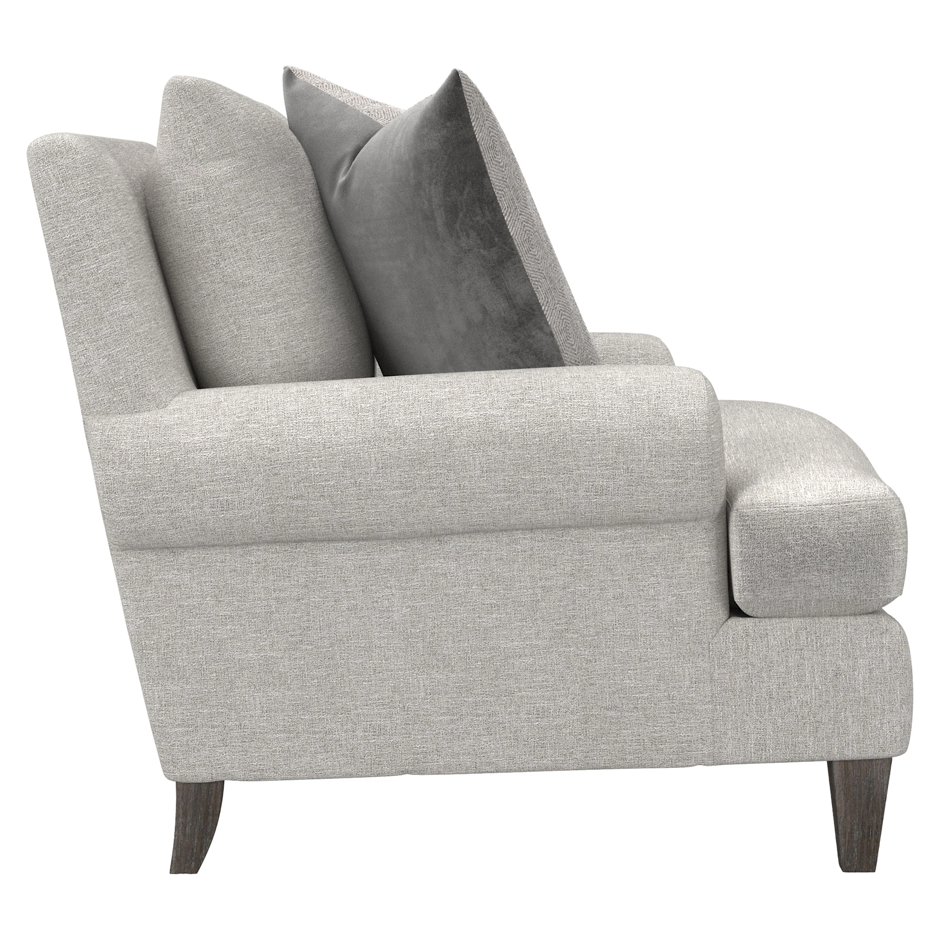 Isabella Grey Fabric Chair - Image 2