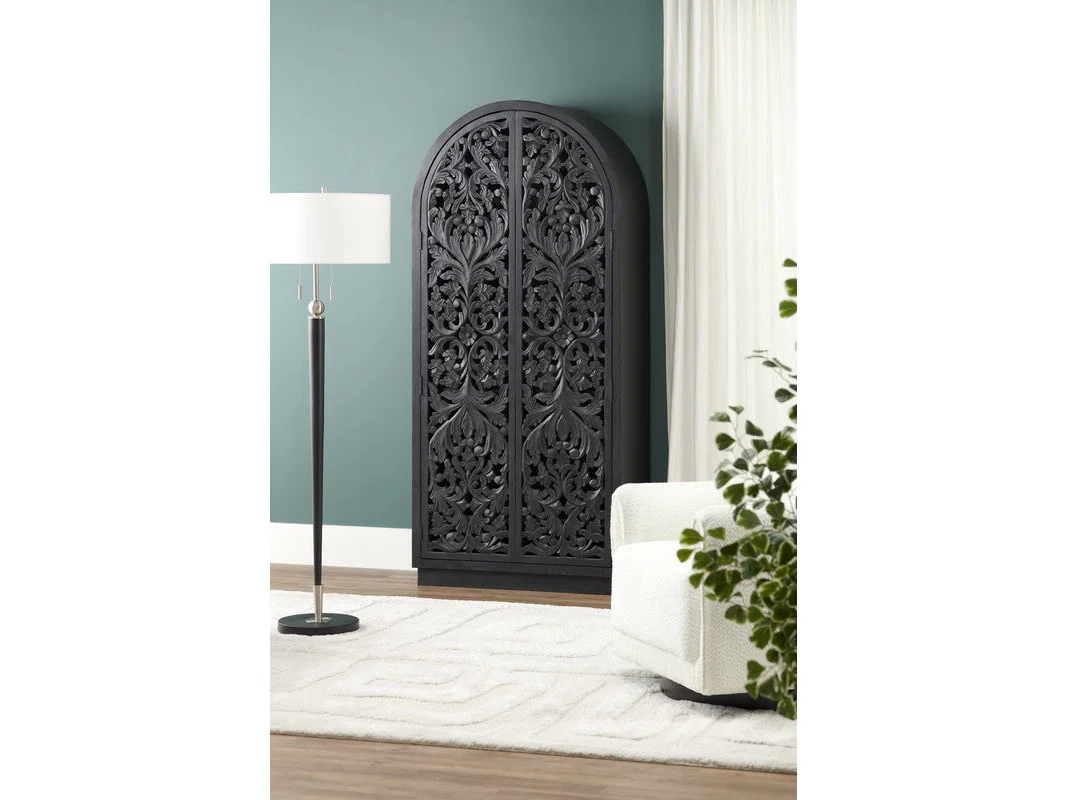Sable Black Tall-Cabinet