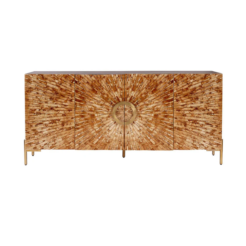 Safari Brown/Gold Bone İnlay Sideboard - Image 2