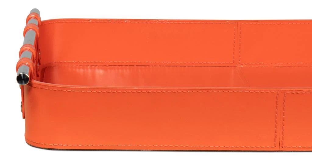 Safari Orange Leather Tray - Image 3