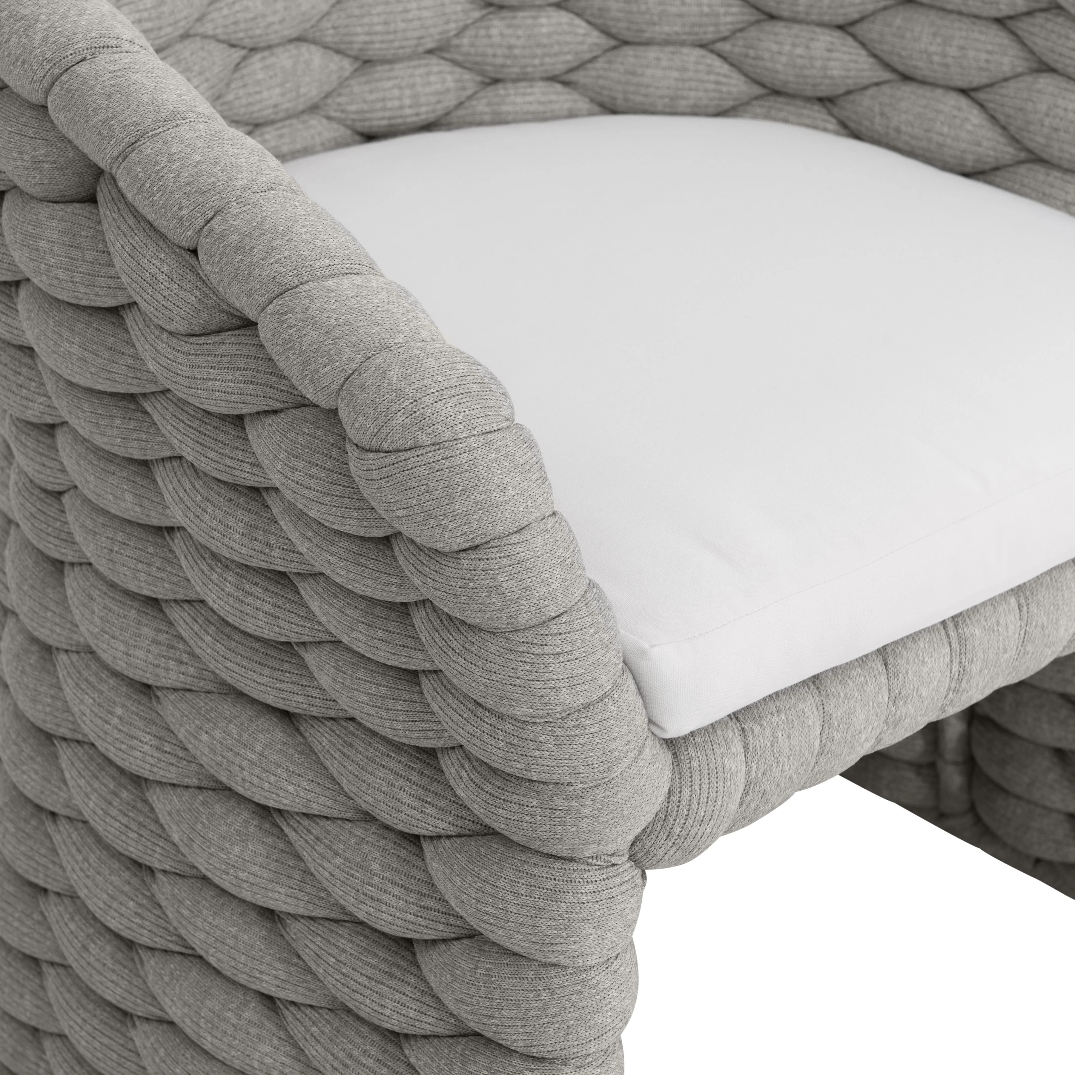 Salinas Nordic Grey/White/Cream Arm Chair - Image 6