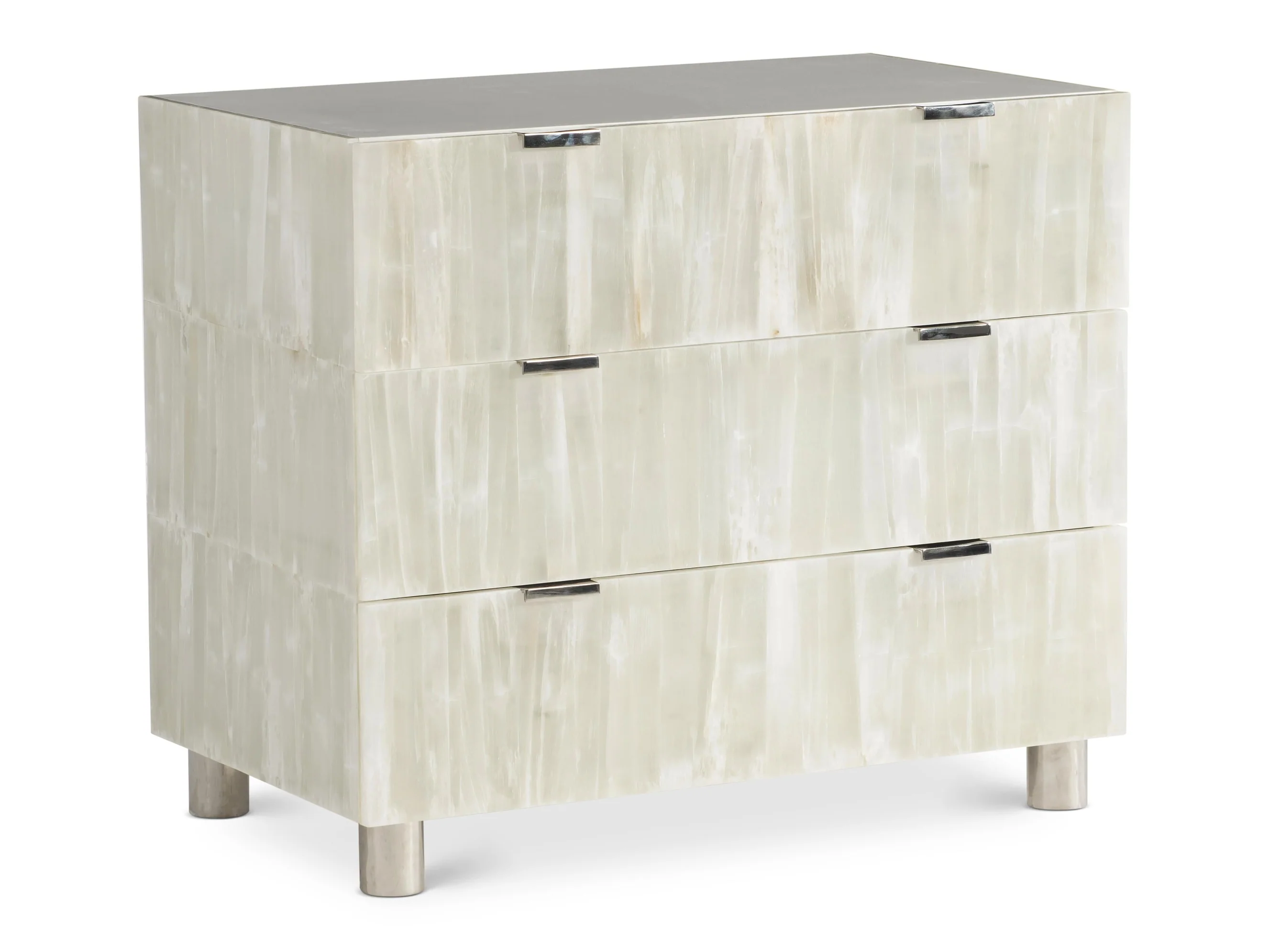 Salka White/Selenite Nightstand