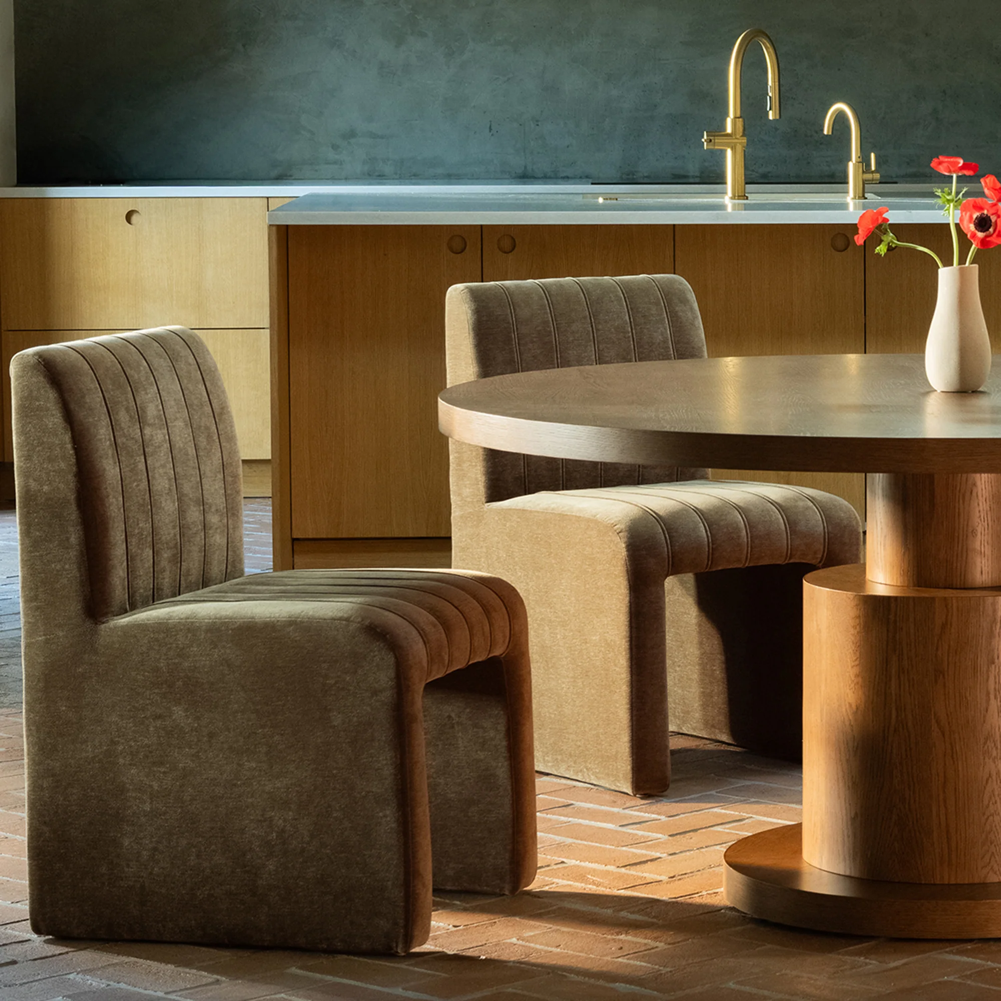 Sally Cedar Green Dining Chair - Image 8