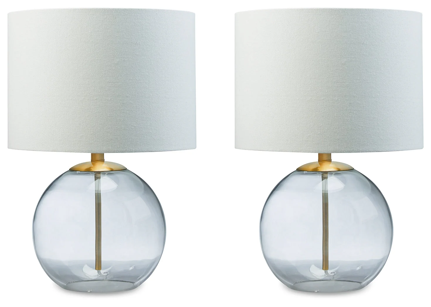 Samder Clear/Brass Table Lamp (Set of 2) (Online Special Price) - Image 2