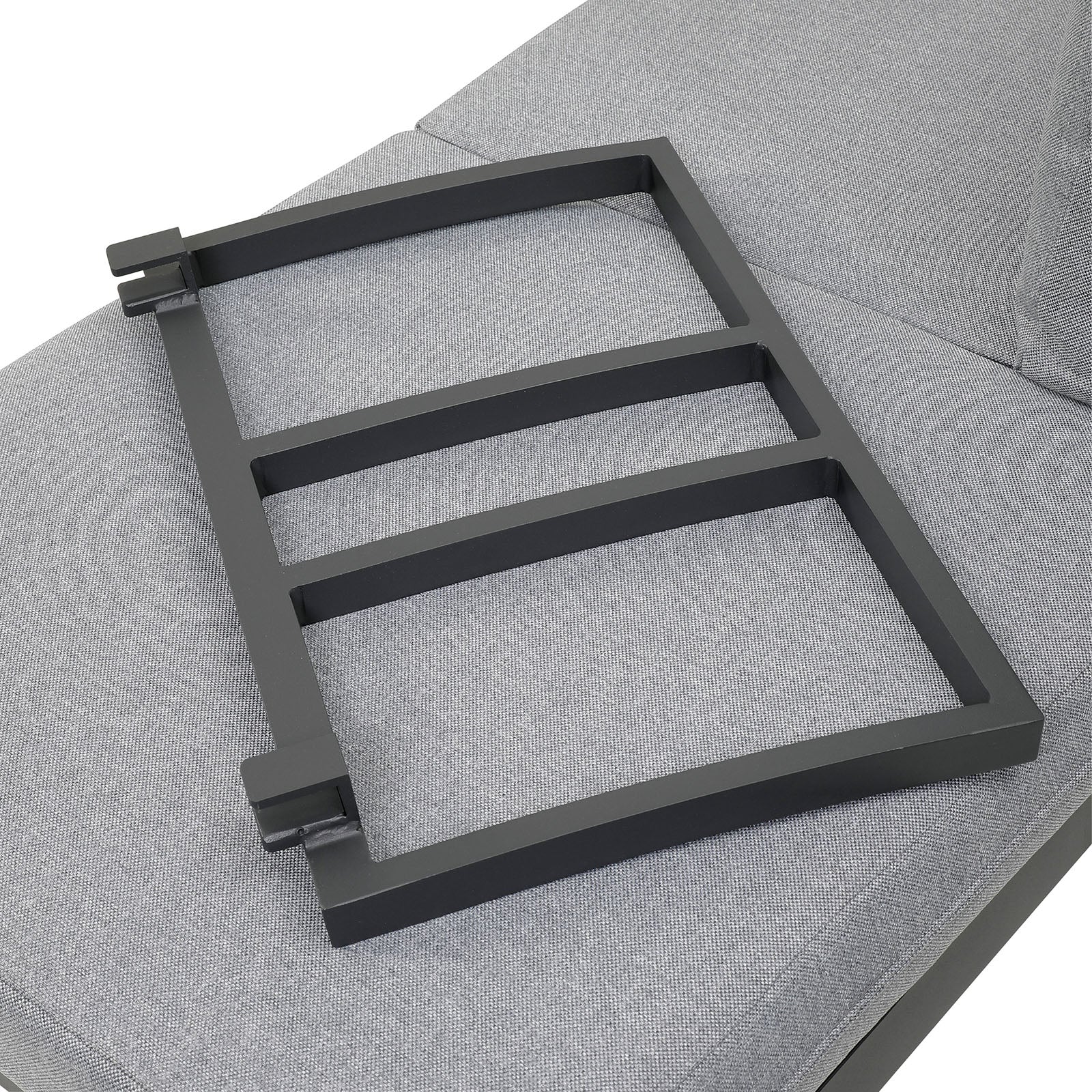 San Jose Gun Metal/Natural/Gray Outdoor Sectional - Image 8