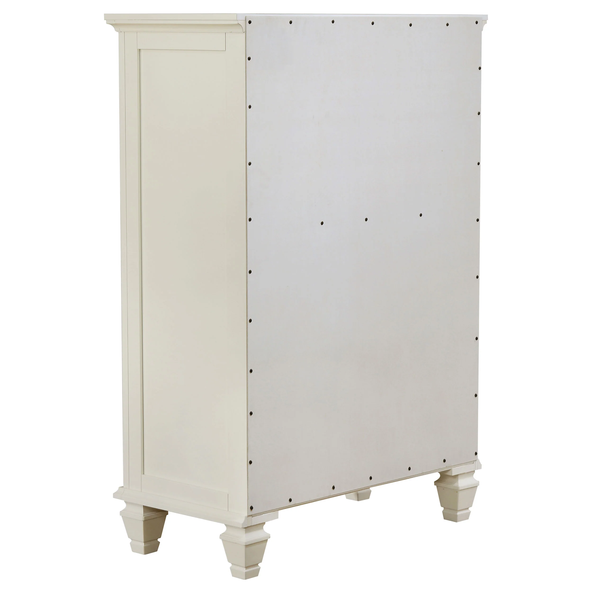 Sandy Beach Cream White 5-piece California King Bedroom Set - Image 12