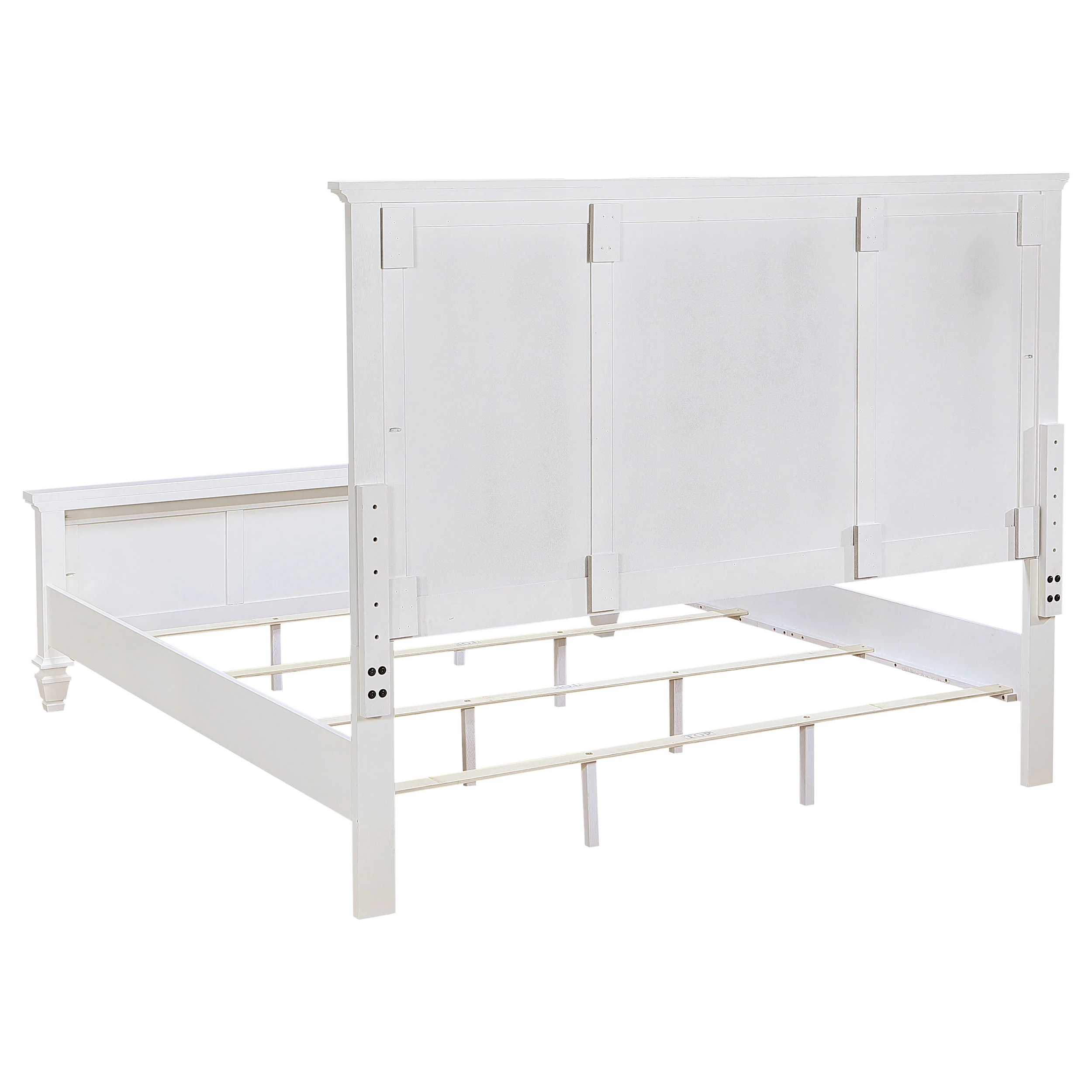 Sandy Beach Cream White 5-piece Eastern King Bedroom Set - Image 4