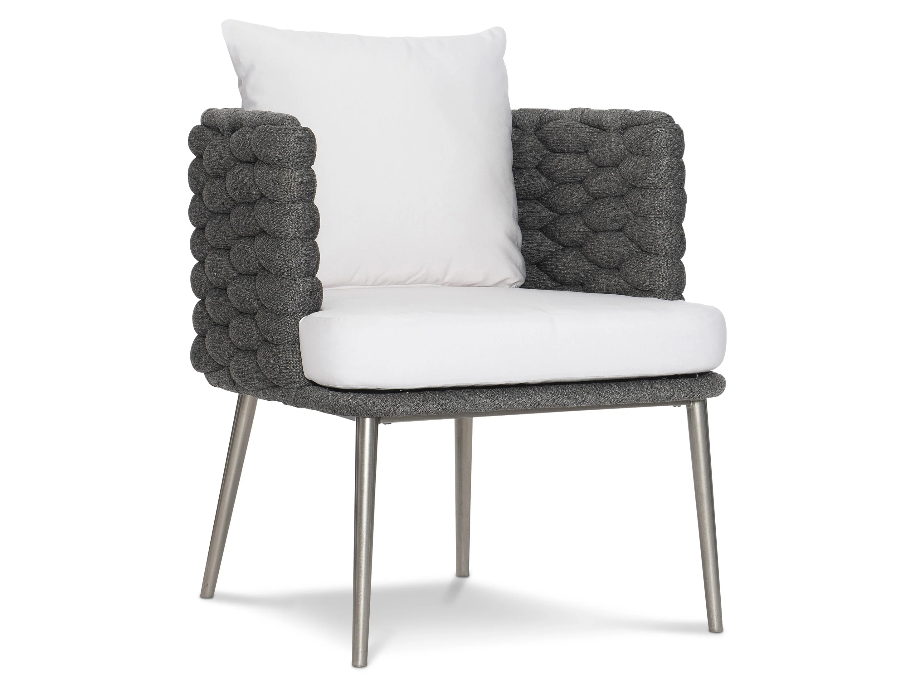 Santa Cruz Cadet Grey/White/Cream Outdoor Arm Chair