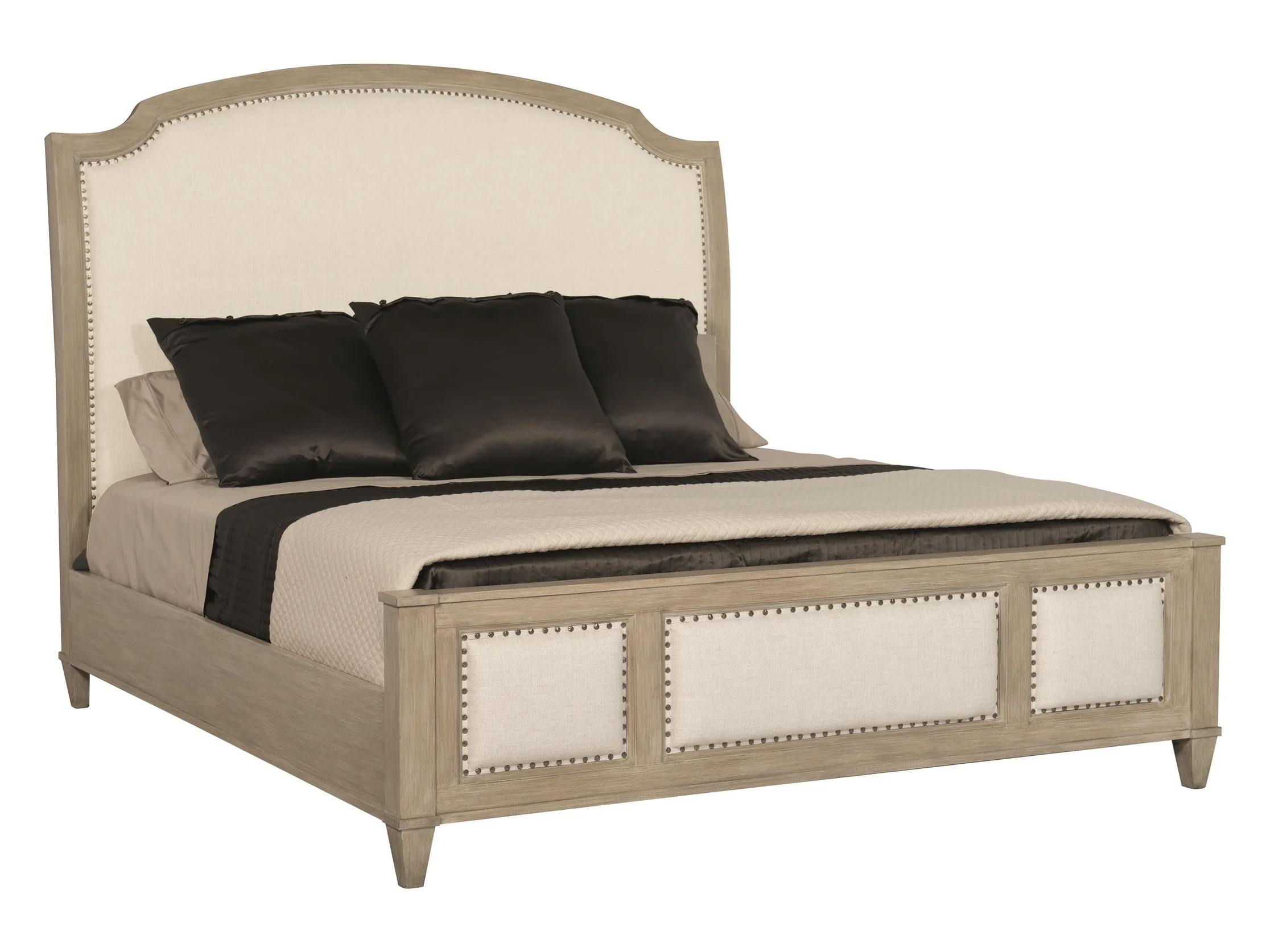 Santa Sandstone/White/Cream Barbara Queen Panel Bed