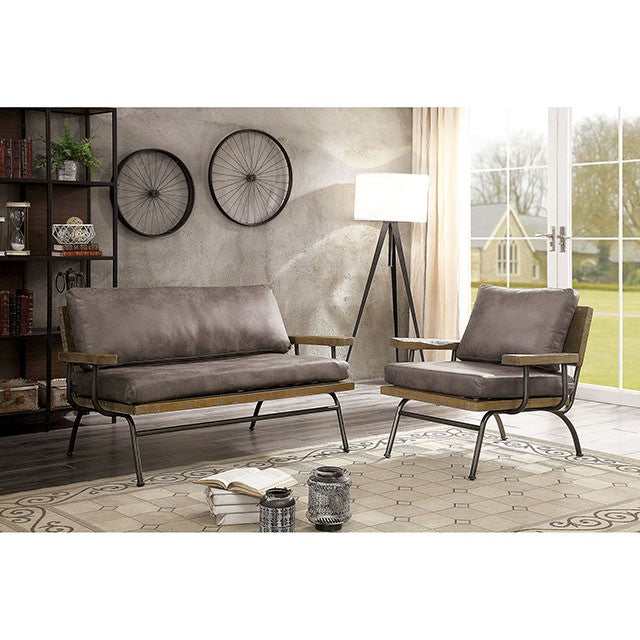 Santiago Ash Brown Loveseat - Image 2