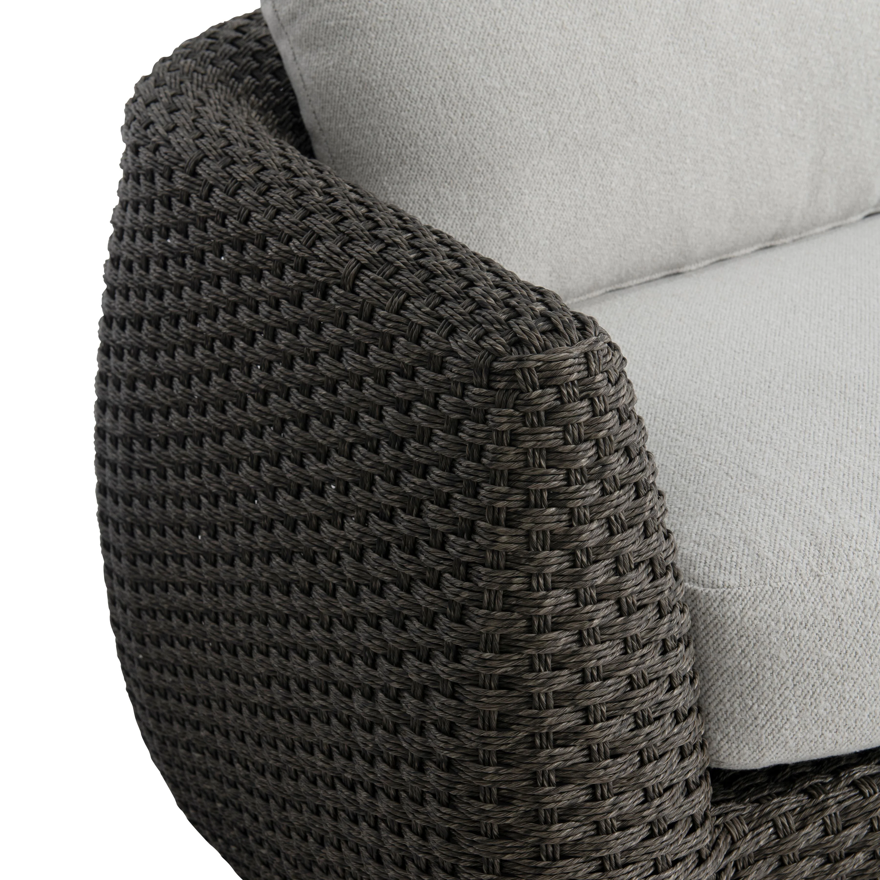 Sarene Dark Thatch/Grey Outdoor Sofa - Image 7