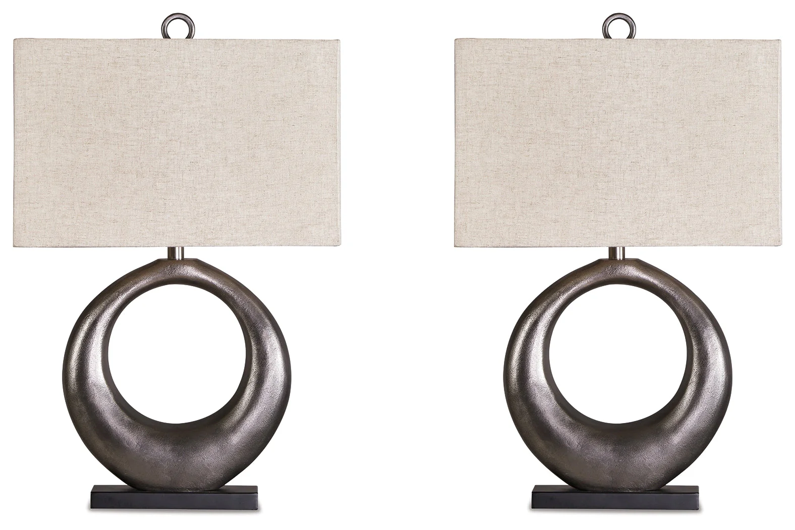 Saria Antique Silver Table Lamp (Set of 2) (Online Special Price) - Image 2