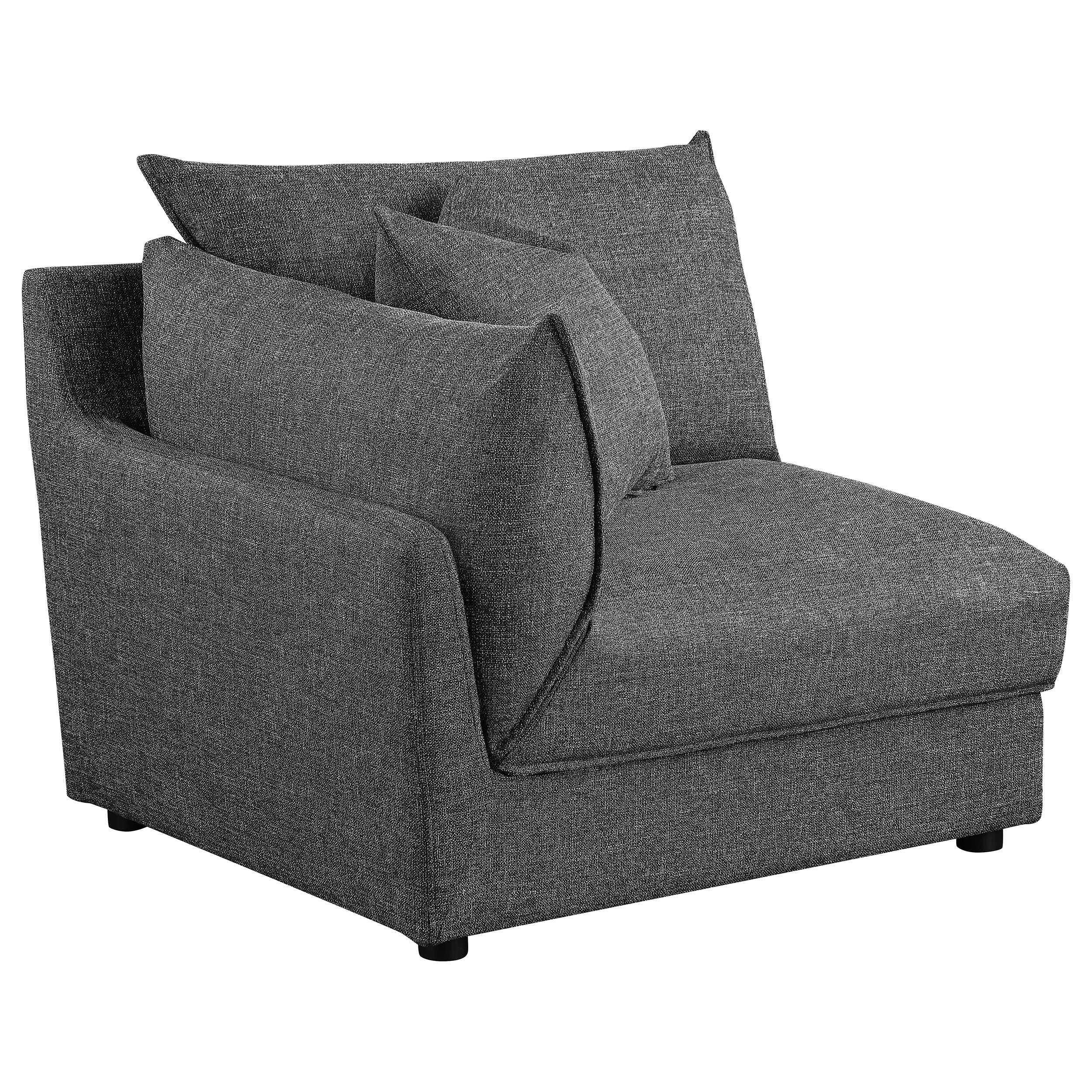Sasha Barely Black 3 Pc Sectional - Image 9