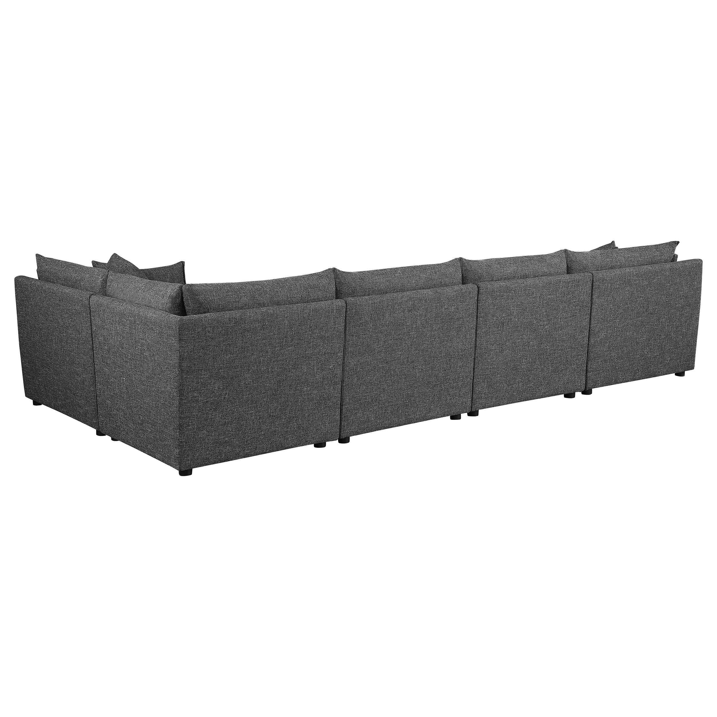 Sasha Barely Black 5 Pc Sectional - Image 9