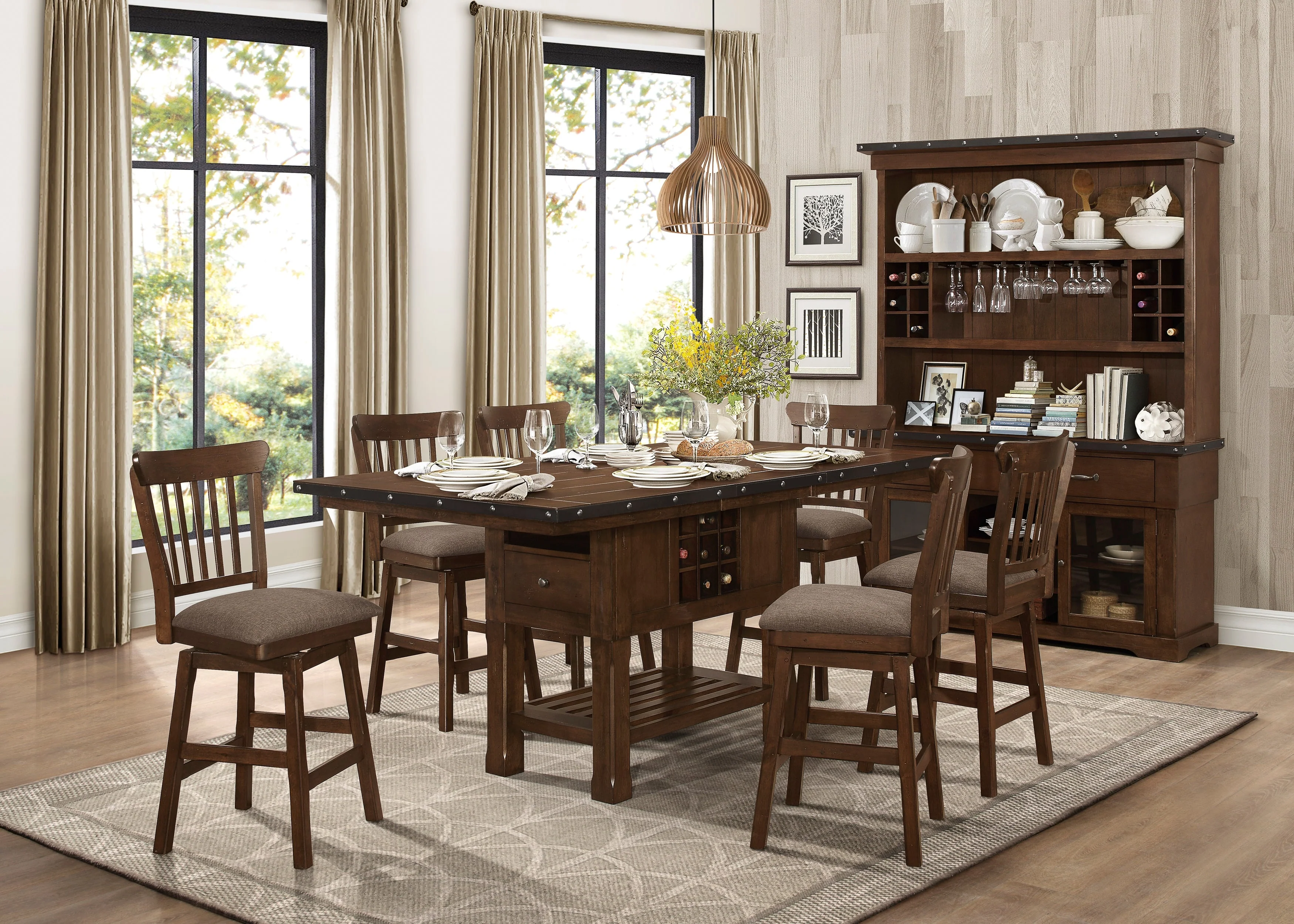 Schleiger Brown Swivel Counter Chair (Set of 2) - Image 7