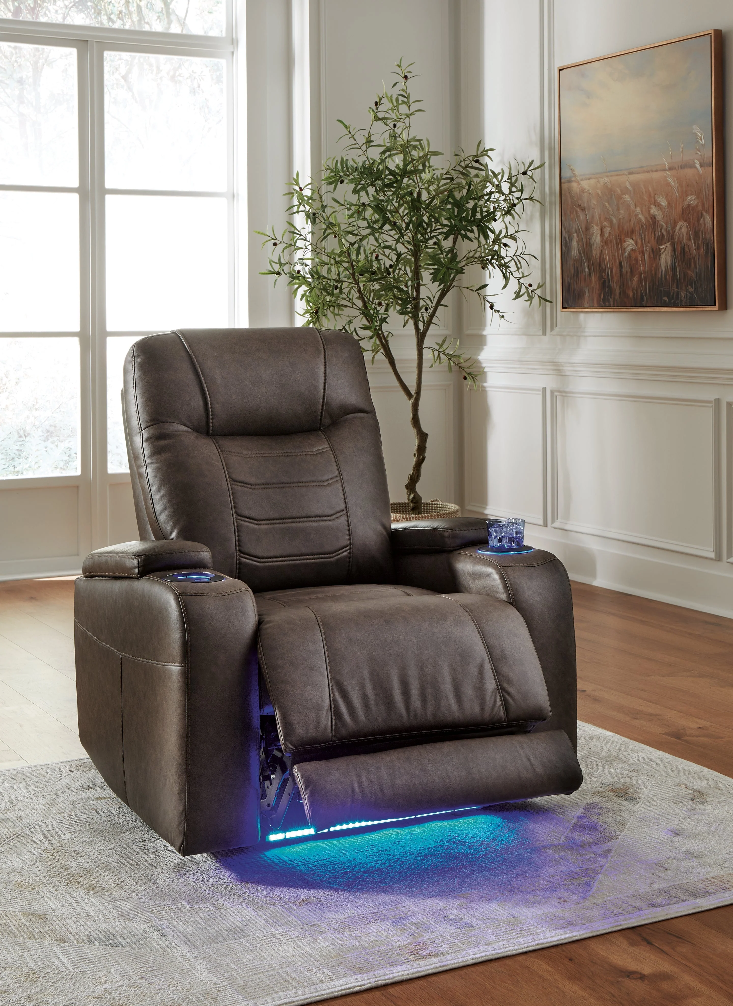 Schooner Rocks Umber Power Recliner/ADJ Headrest (Online Special Price) - Image 8
