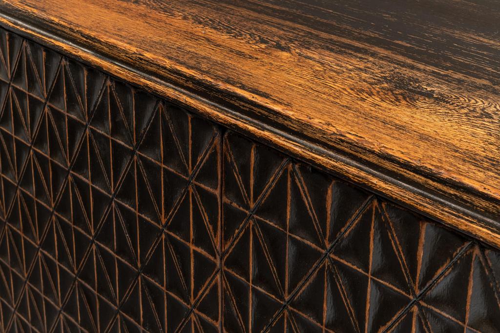 Scrubboard Front Black Sideboard - Image 13
