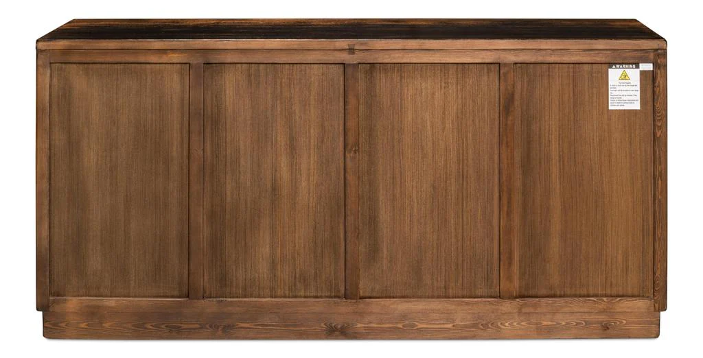 Scrubboard Front Black Sideboard - Image 3