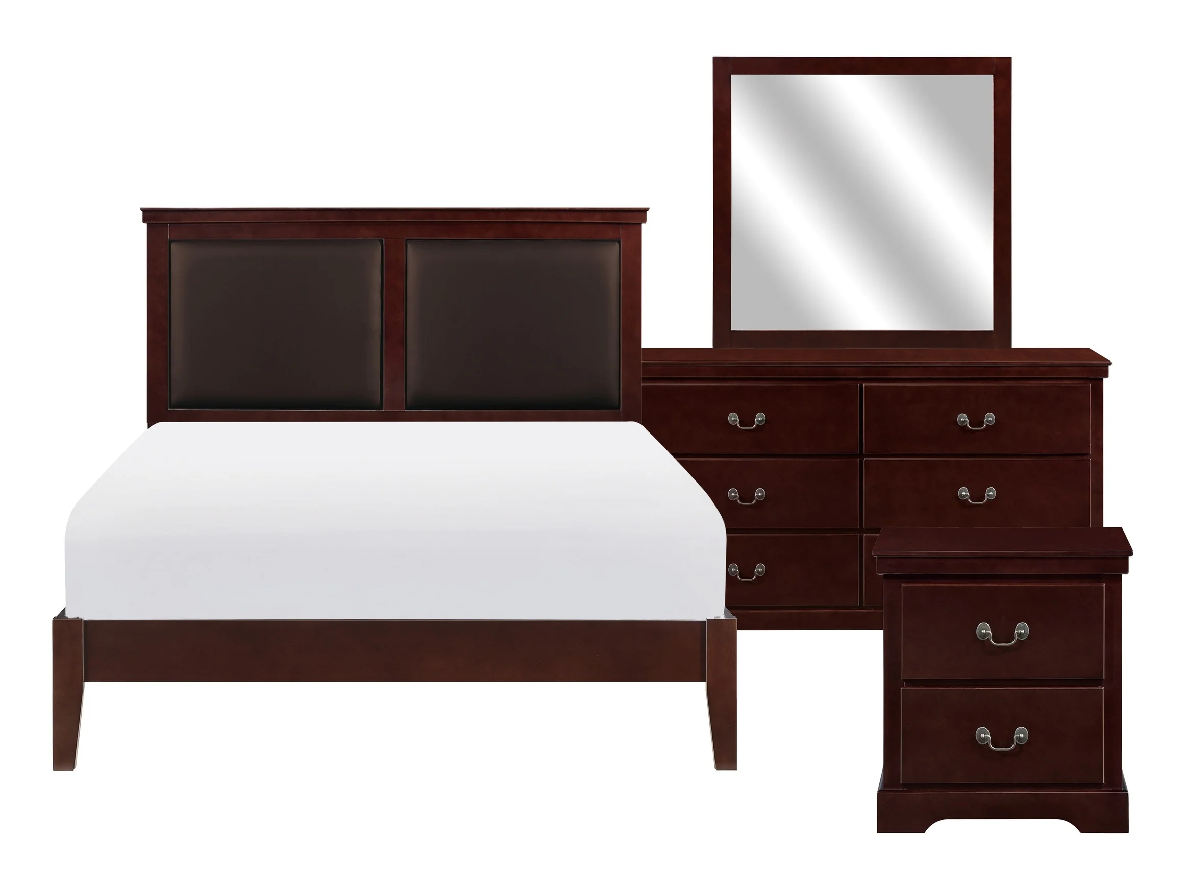 Seabright Cherry 4-piece Queen Bedroom Set